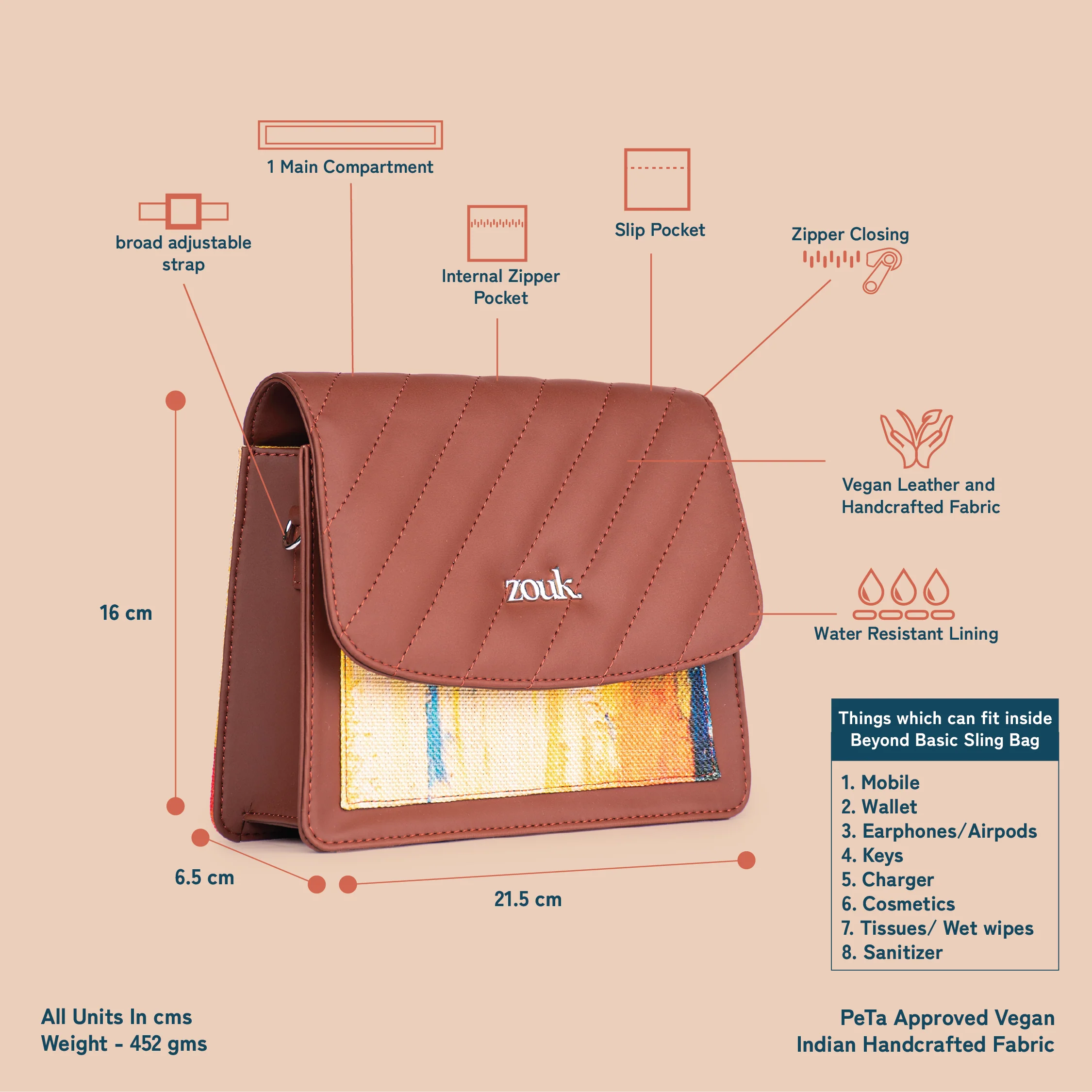 Abstract Amaze Beyond Basic Sling Bag - Image 5