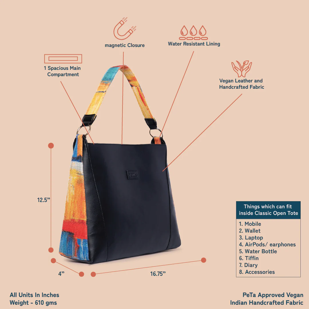 Abstract Amaze Classic Open Tote - Image 3