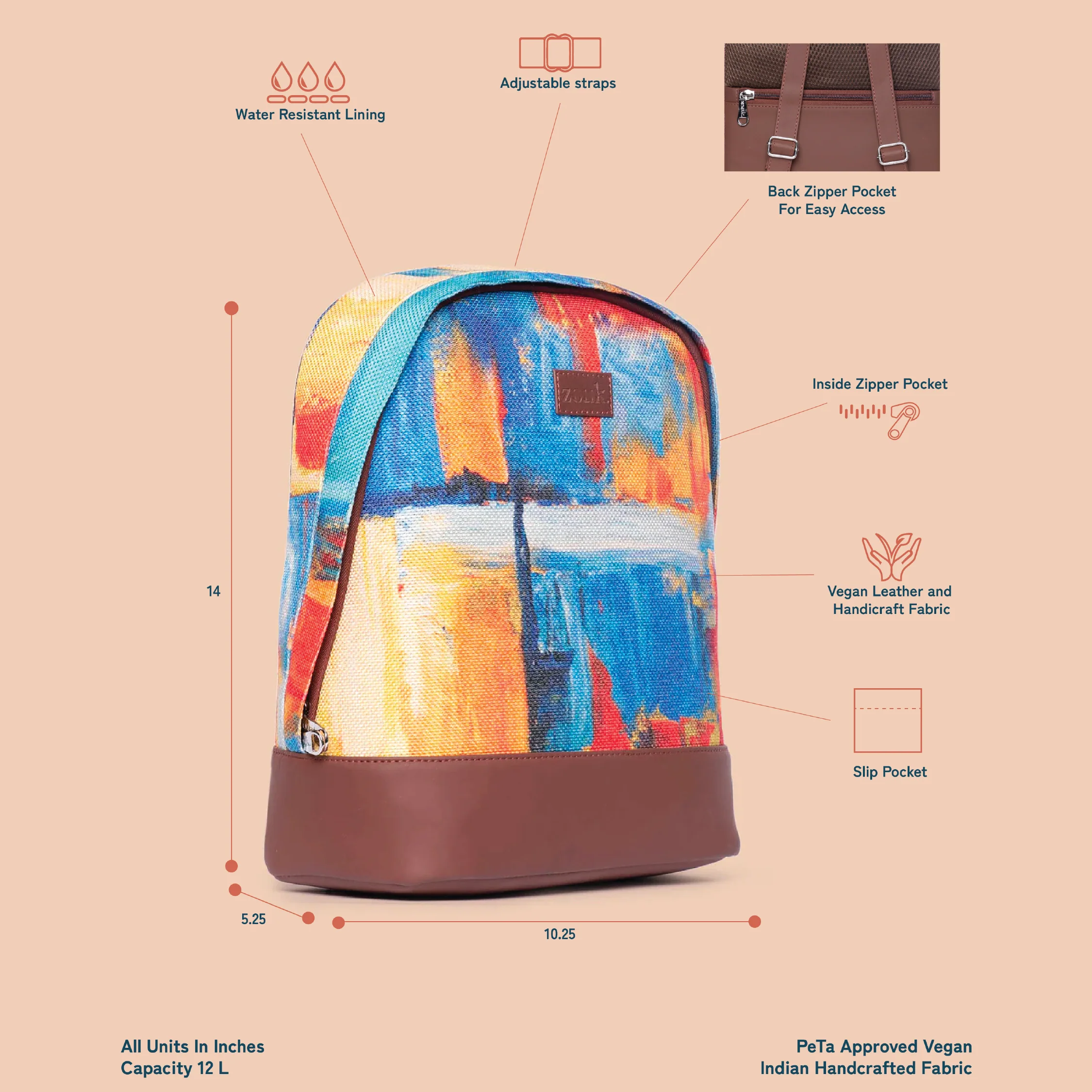 Abstract Amaze Dome Daypack - Image 4