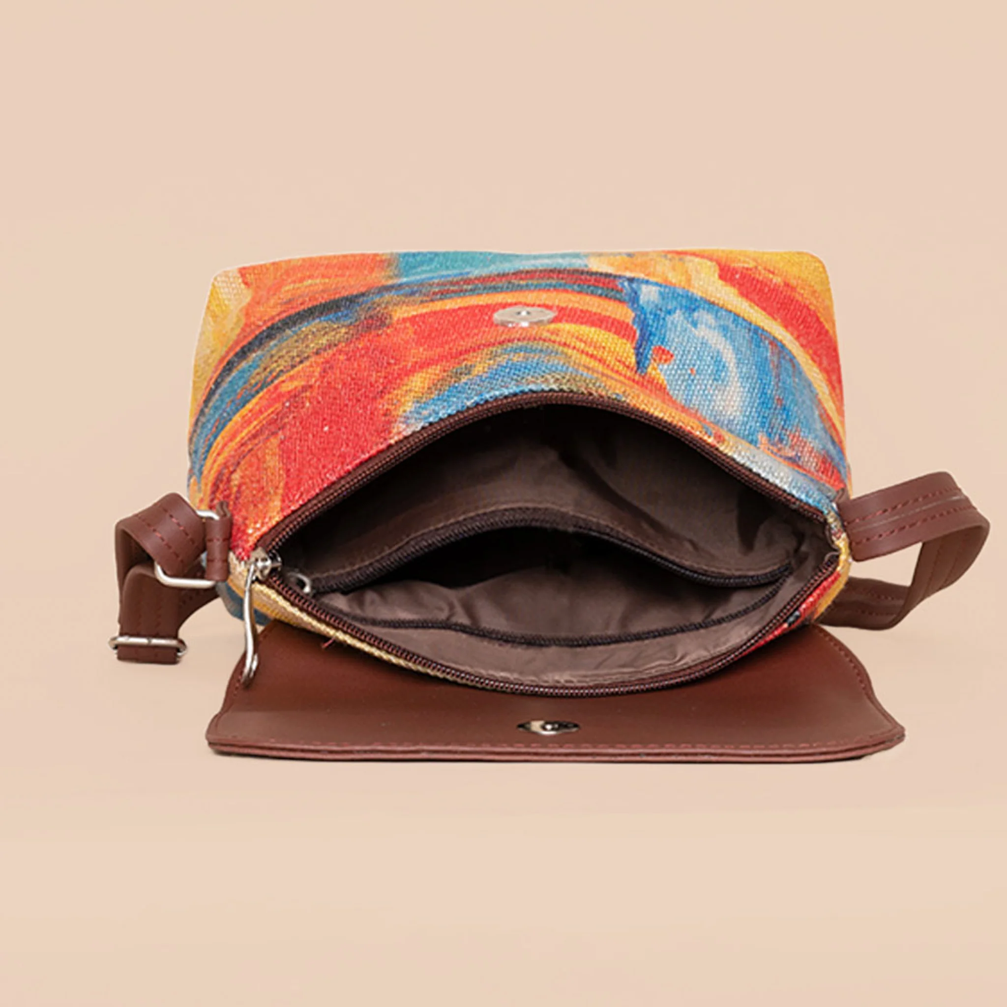 Abstract Amaze Flap Sling Bag - Image 5