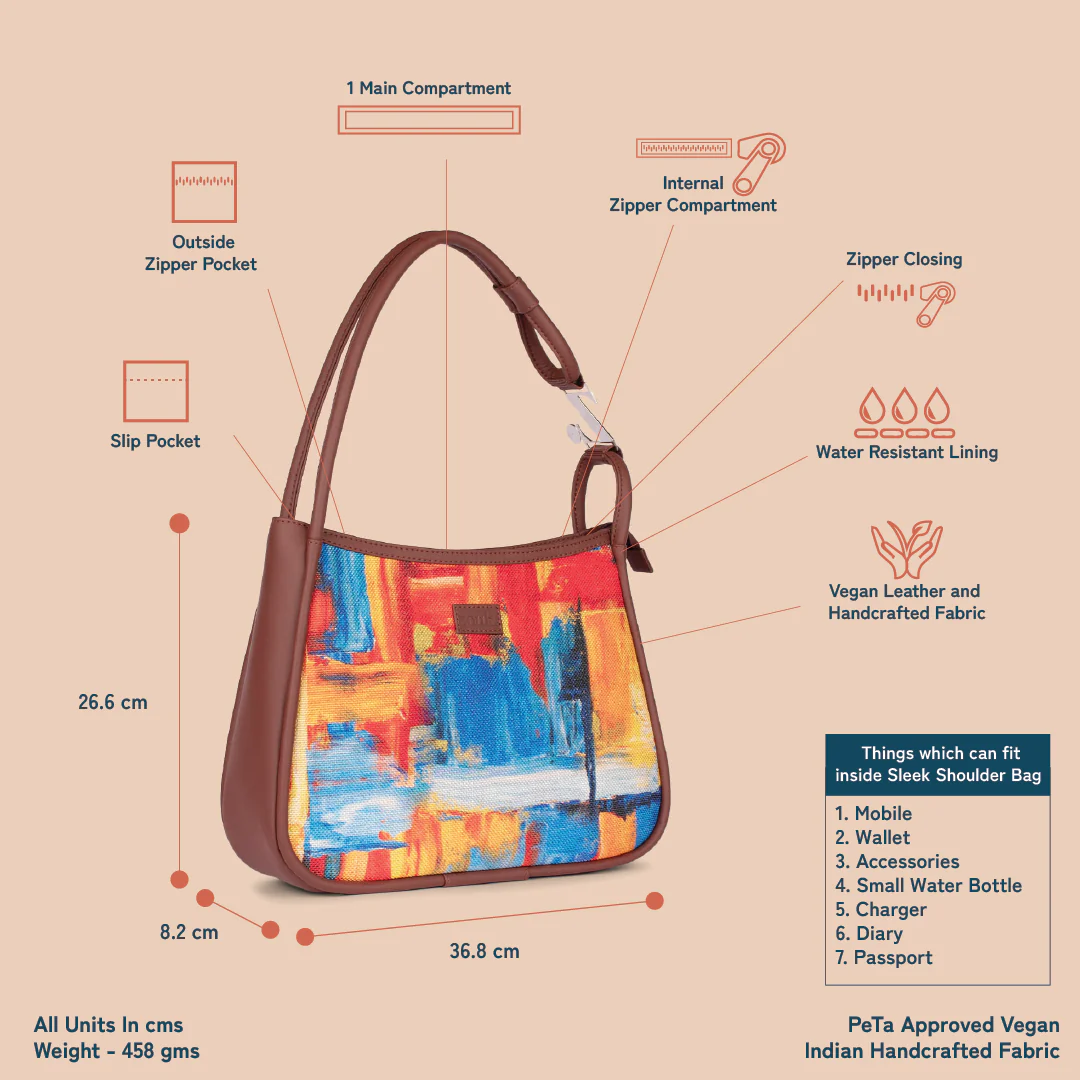 Abstract Amaze Sleek Shoulder Bag - Image 4