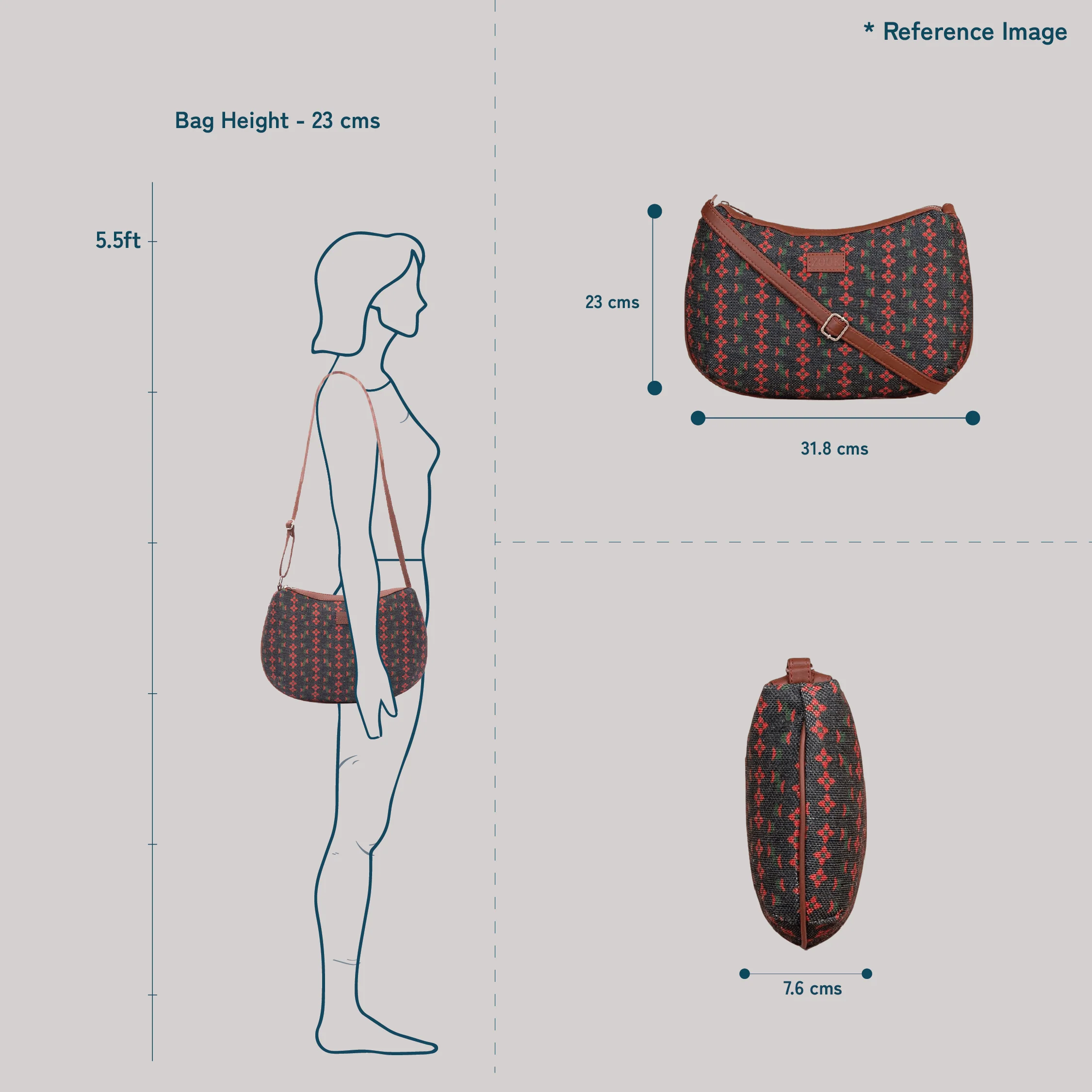 Abstract Amaze Structured Shoulder Bag - Image 10