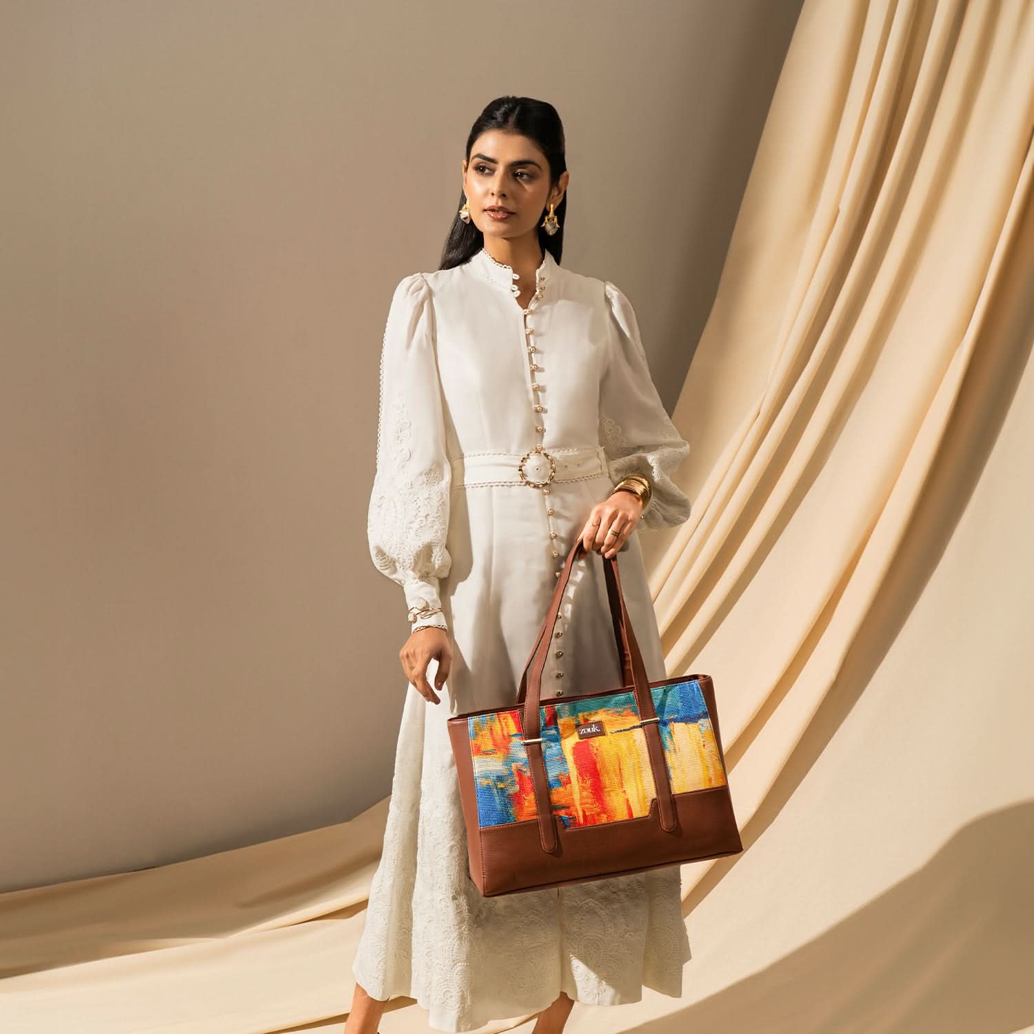 Zouk Abstract Amaze Maya Multitasker ToteĀ Bag