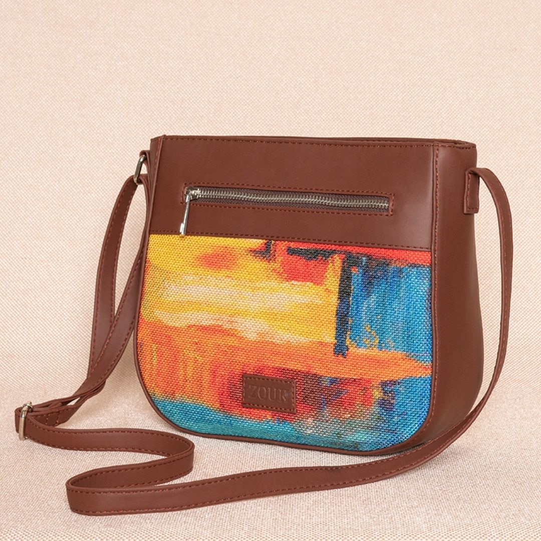Abstract Amaze U-Shaped Sling Bag - Image 3