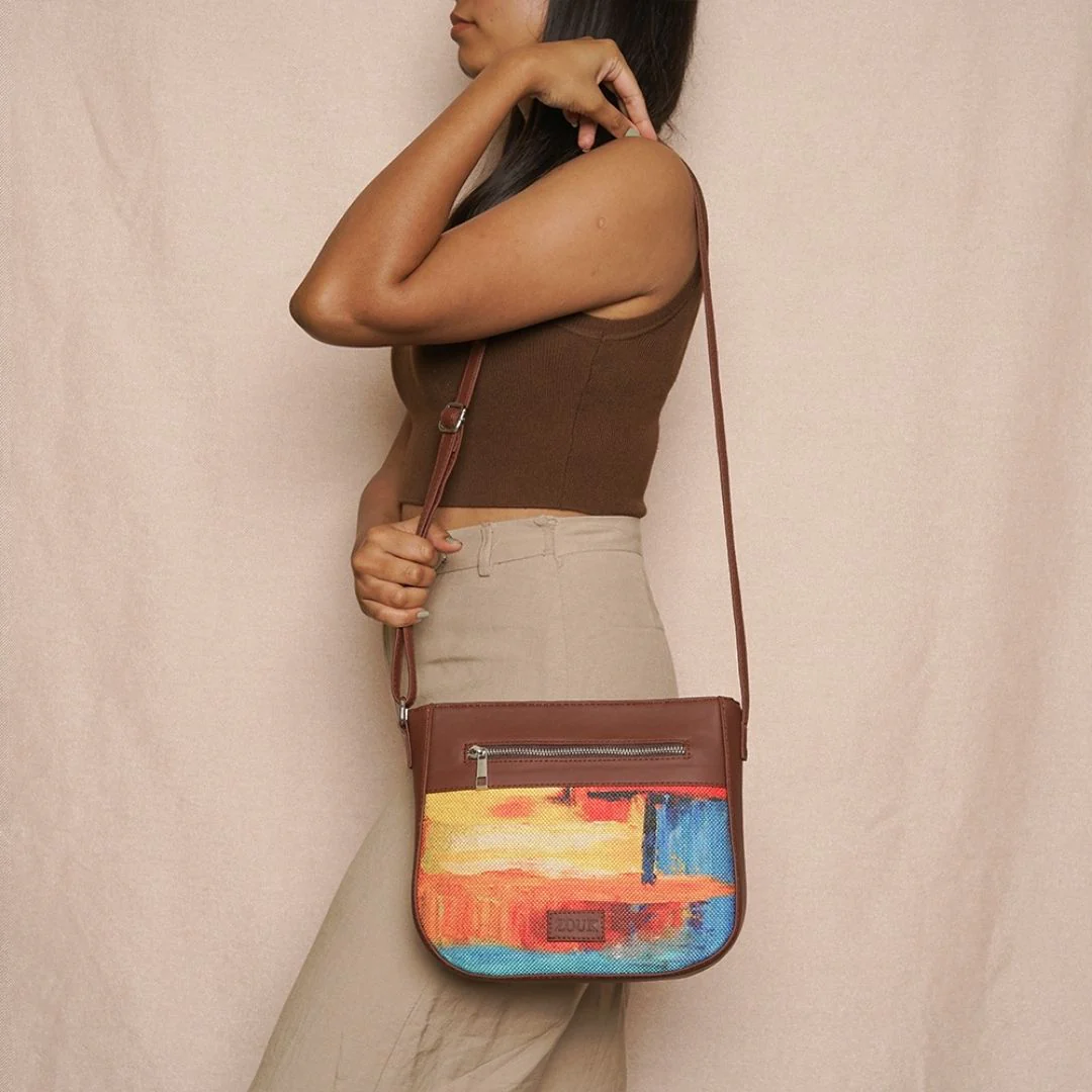 Abstract Amaze U-Shaped Sling Bag - Image 4