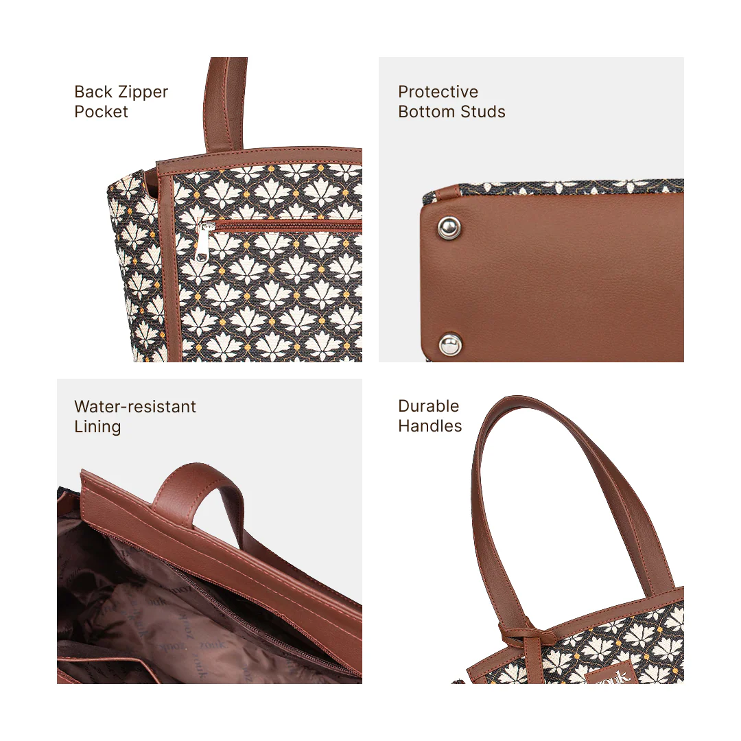 Rhea Kapoor Adira Tote Bag - Bidri Kaiser - Image 4