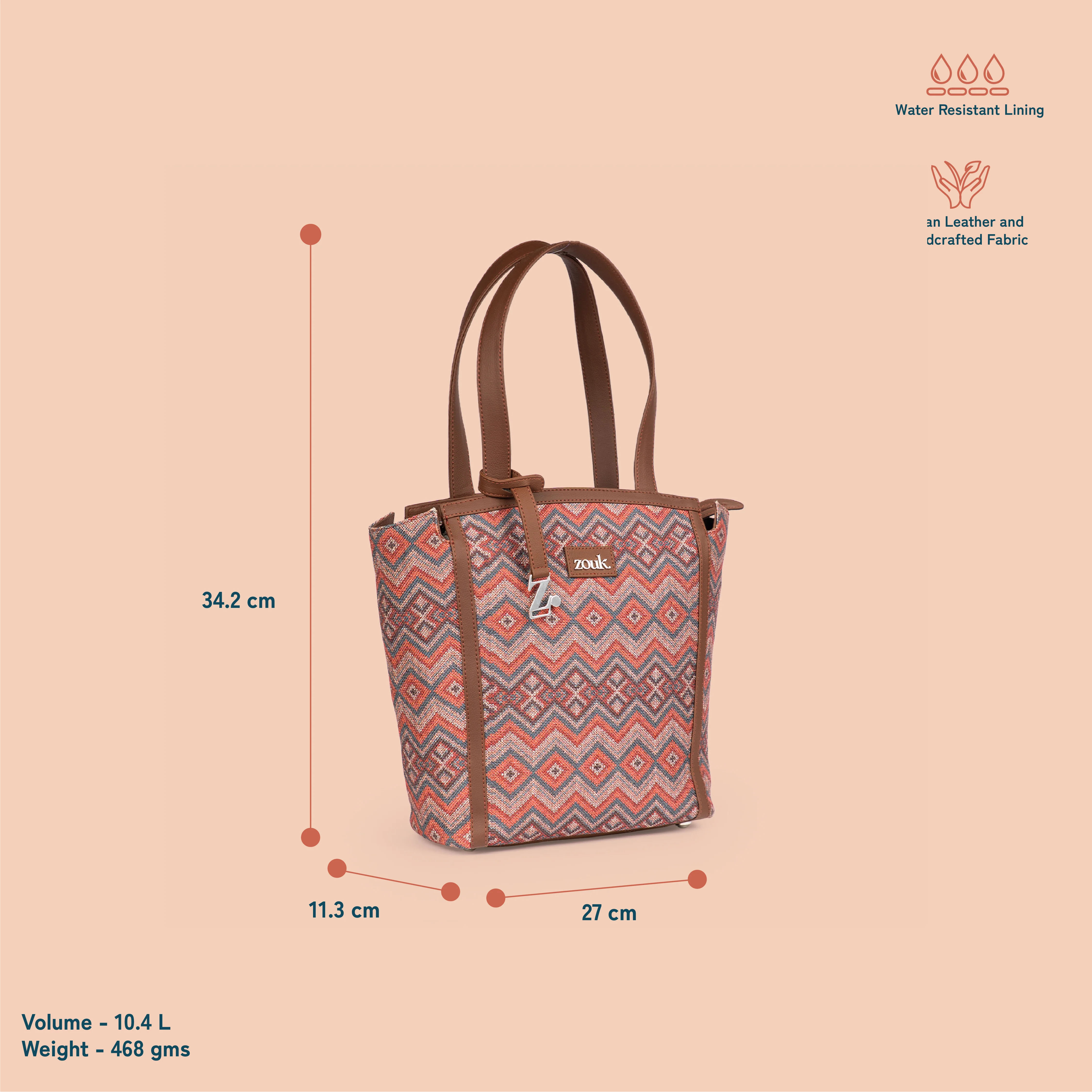 Rhea Kapoor Adira Tote Bag - Gwalior Weaves - Image 3