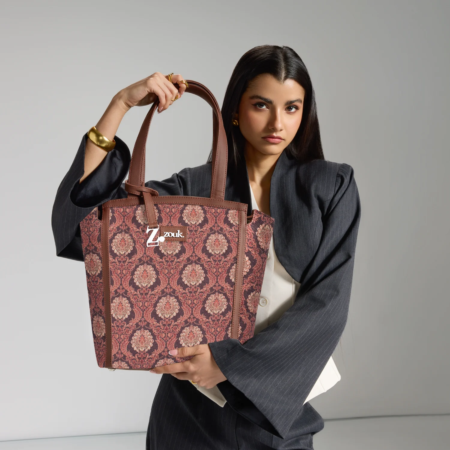Rhea Kapoor Adira Tote Bag - Jodhpur Damask