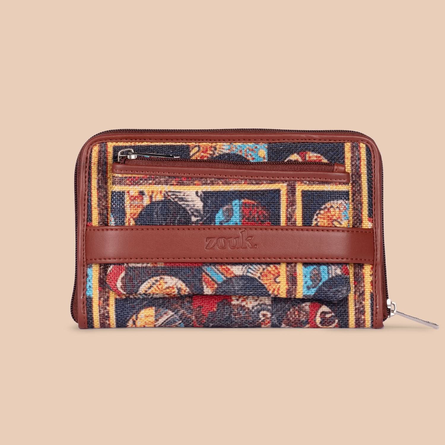 African Art Classic Zipper Wallet - Image 3