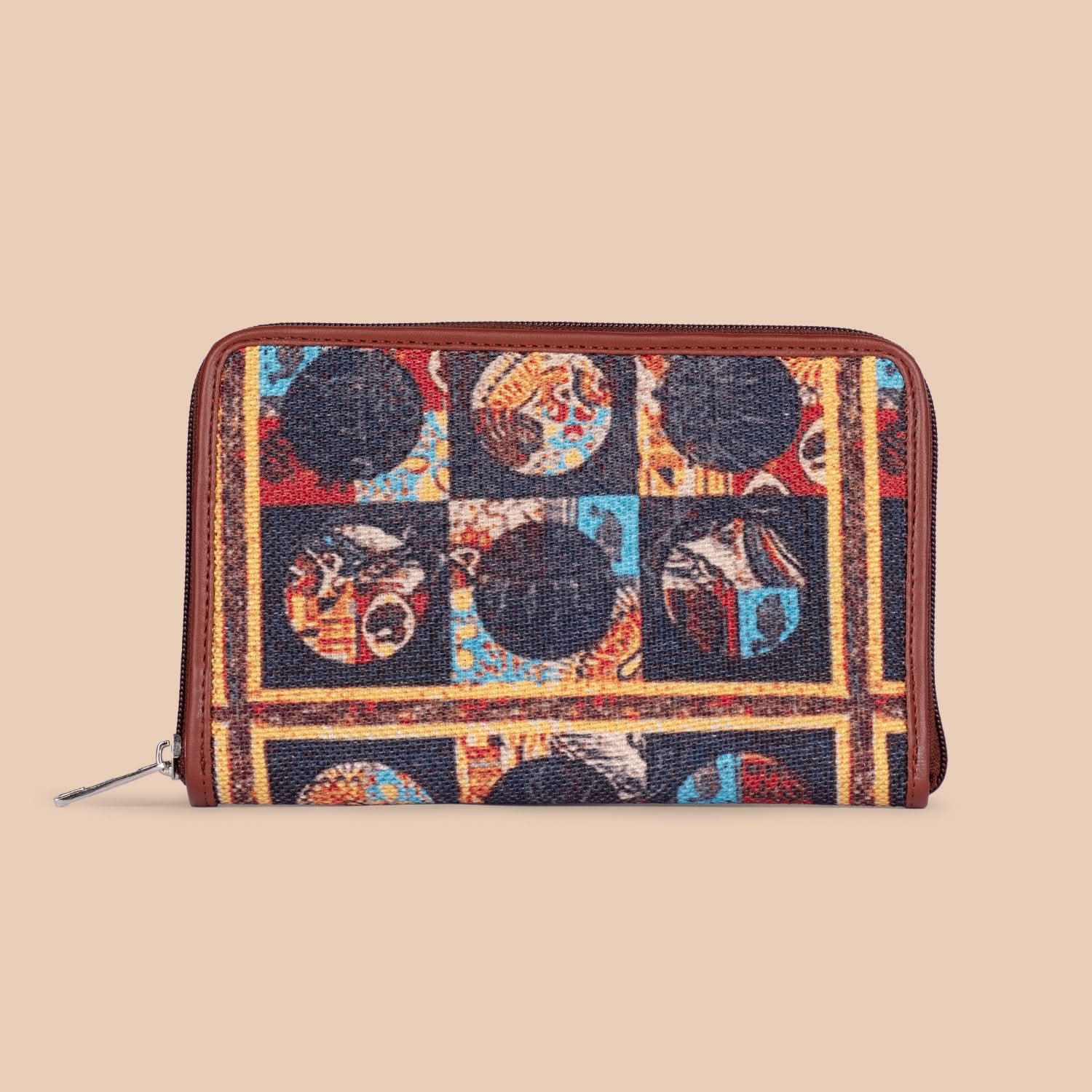 African Art Classic Zipper Wallet - Image 4