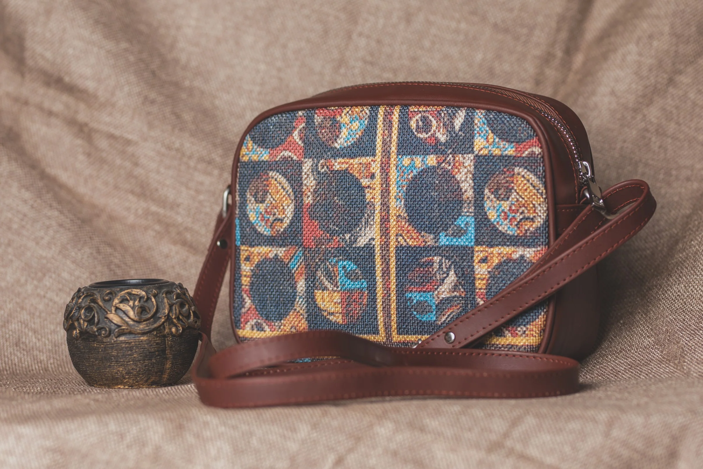 African Art - Women's Office Bag & Sling Bag Combo - Image 10
