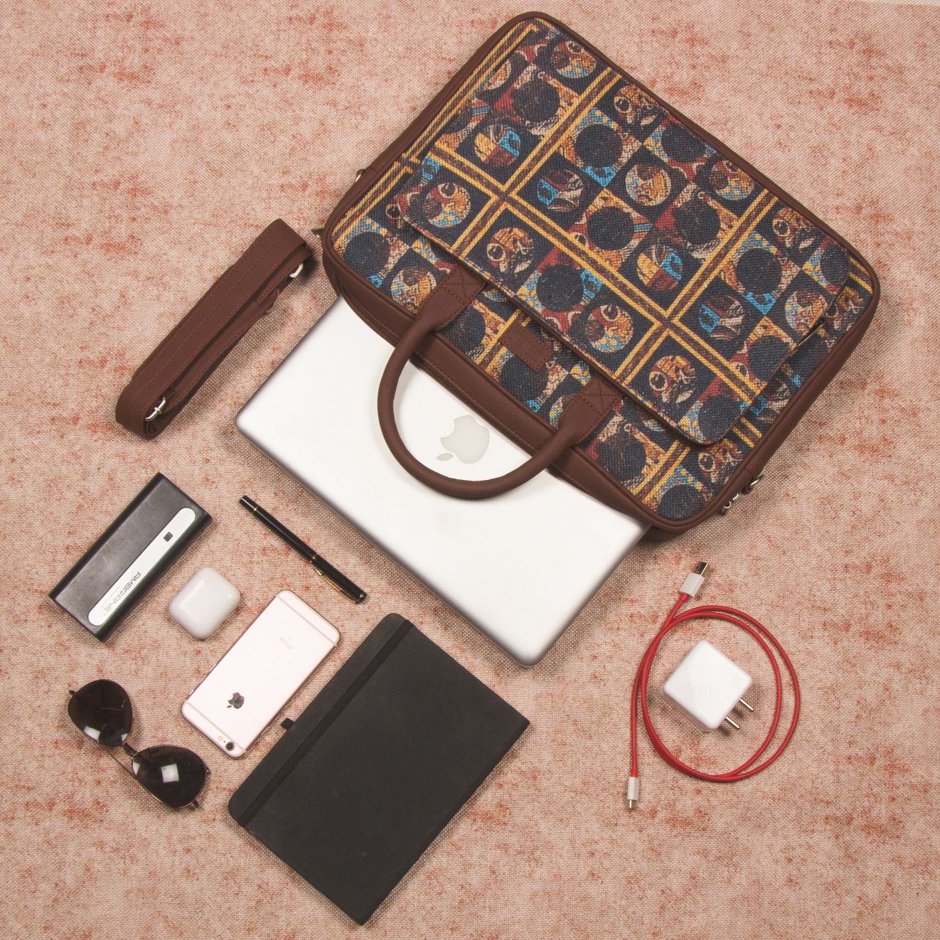 African Art Laptop Bag - Image 8
