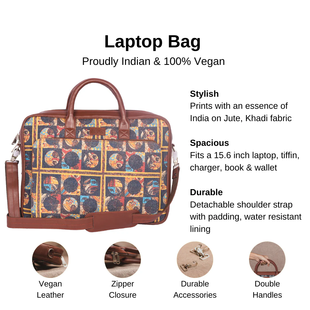 African Art Laptop Bag - Image 9