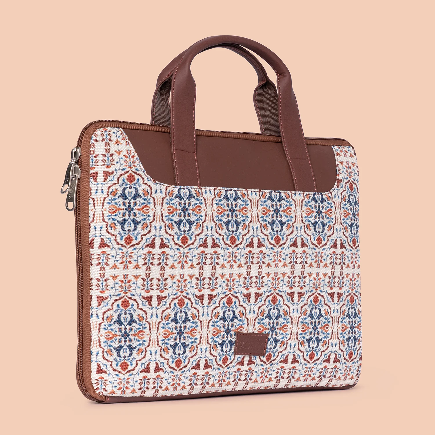 Agra Floral L-Zippered Laptop Sleeve - Image 4