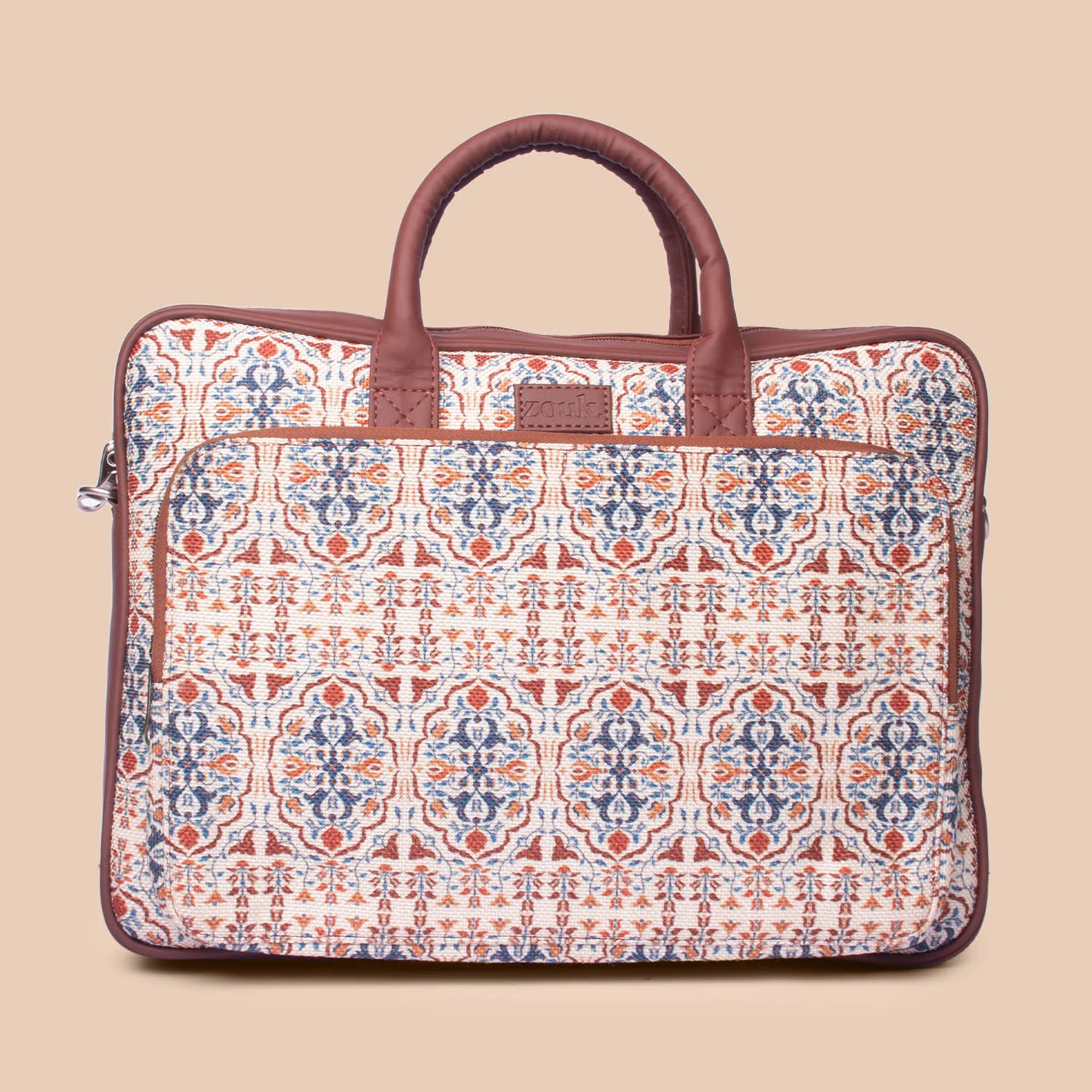 Agra Floral Unisex Laptop Bag - Image 3
