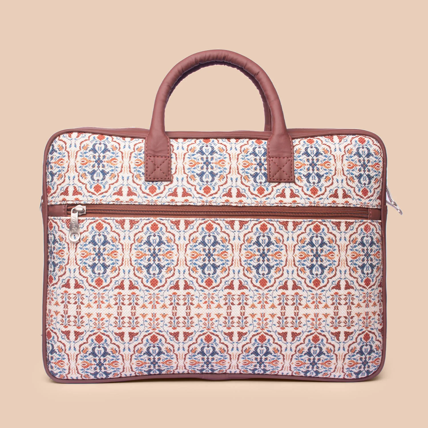 Agra Floral Unisex Laptop Bag - Image 4