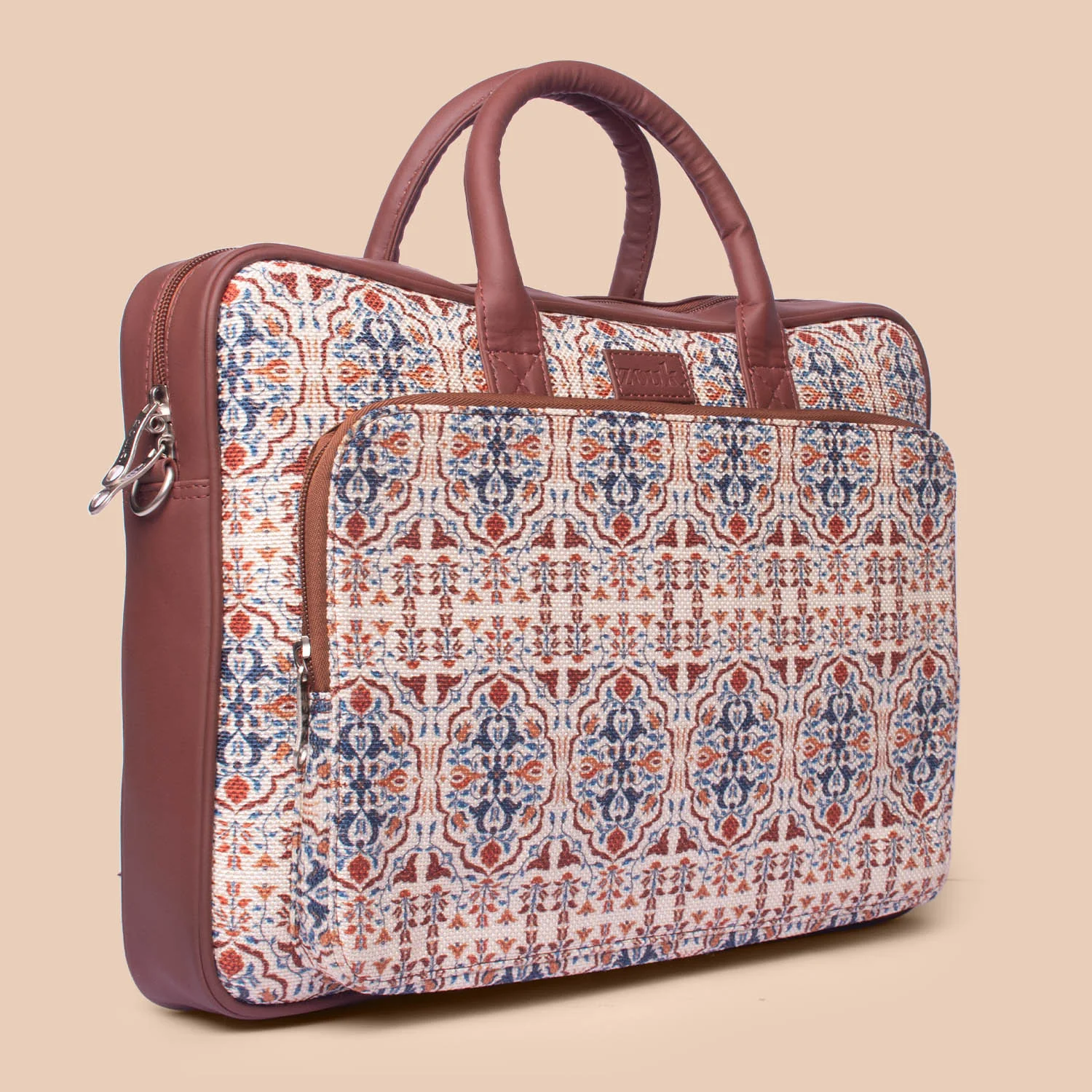 Agra Floral Unisex Laptop Bag - Image 5