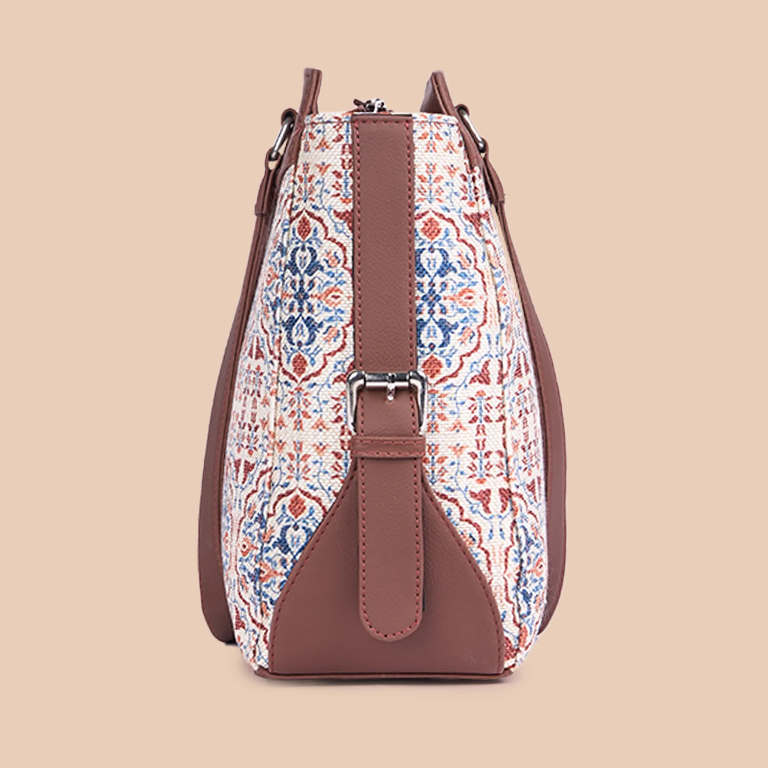 Agra Floral Women's Work Bag Brown - Image 10