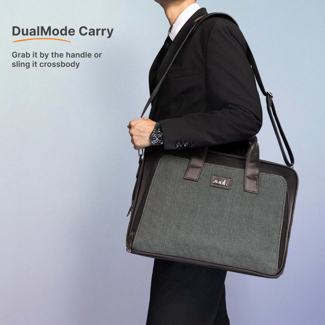 Ajmer Haze Executive Laptop Bag (Black) - Image 6