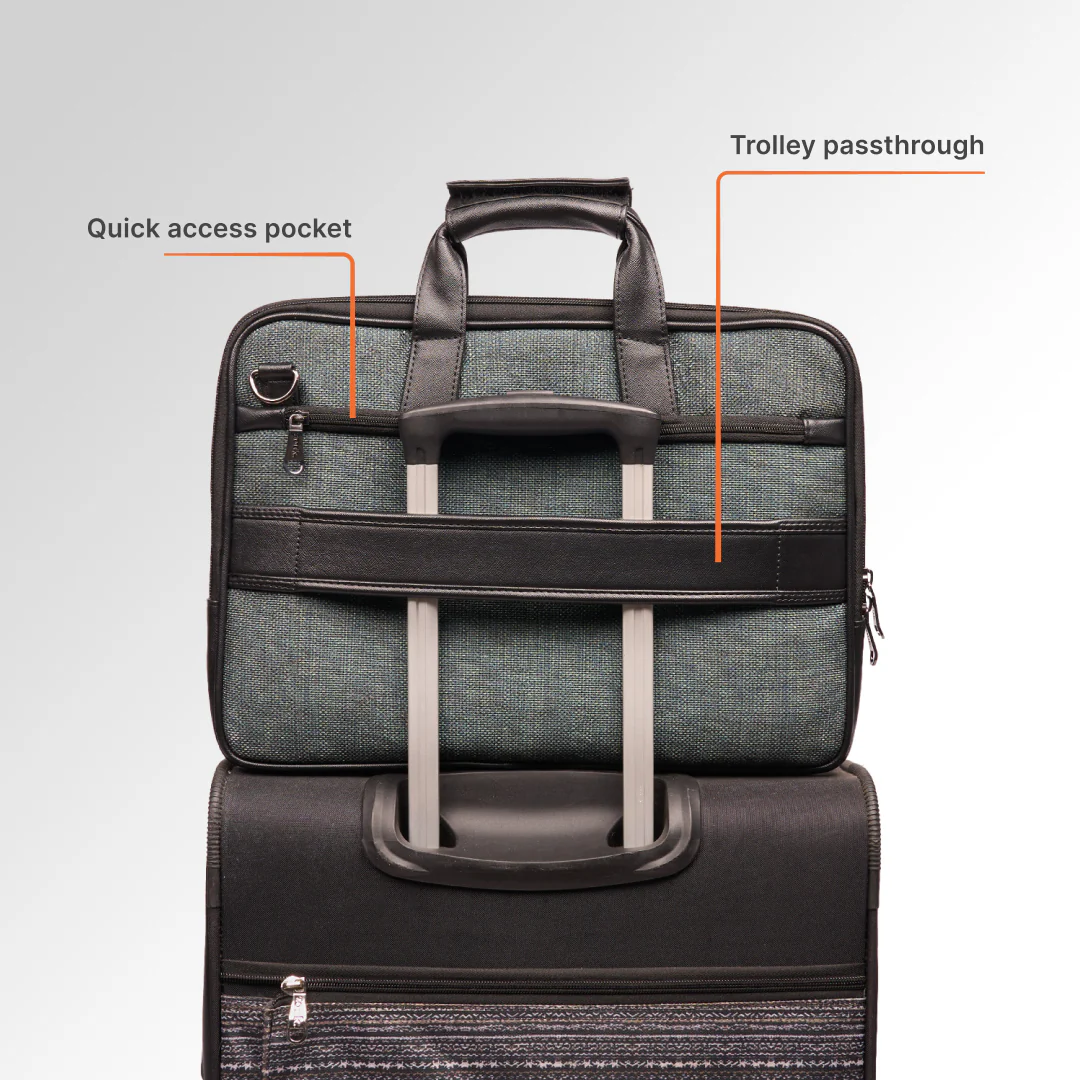 Ajmer Haze Executive Laptop Bag (Black) - Image 9