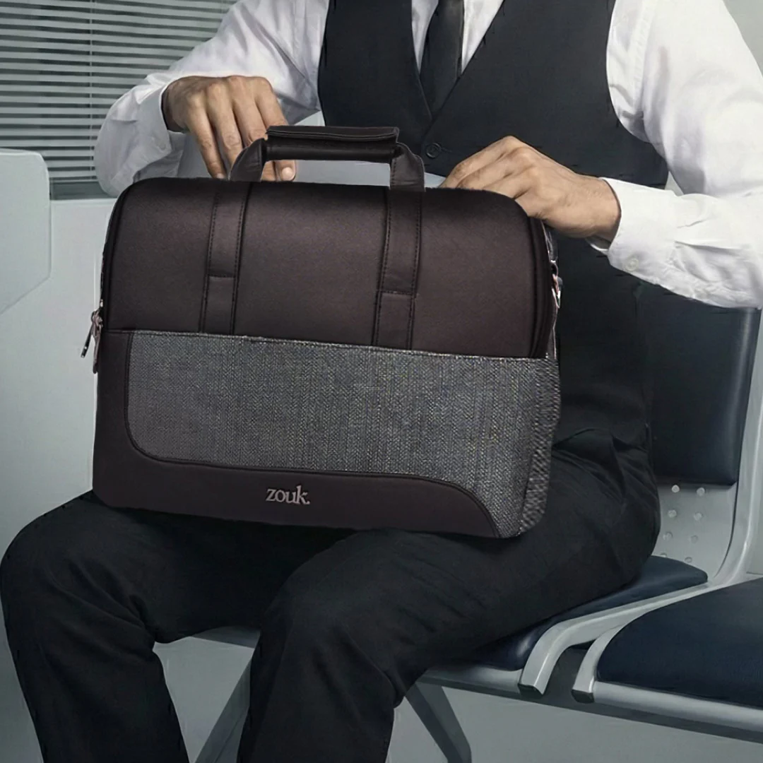 Ajmer Haze Office Laptop Bag (Black)