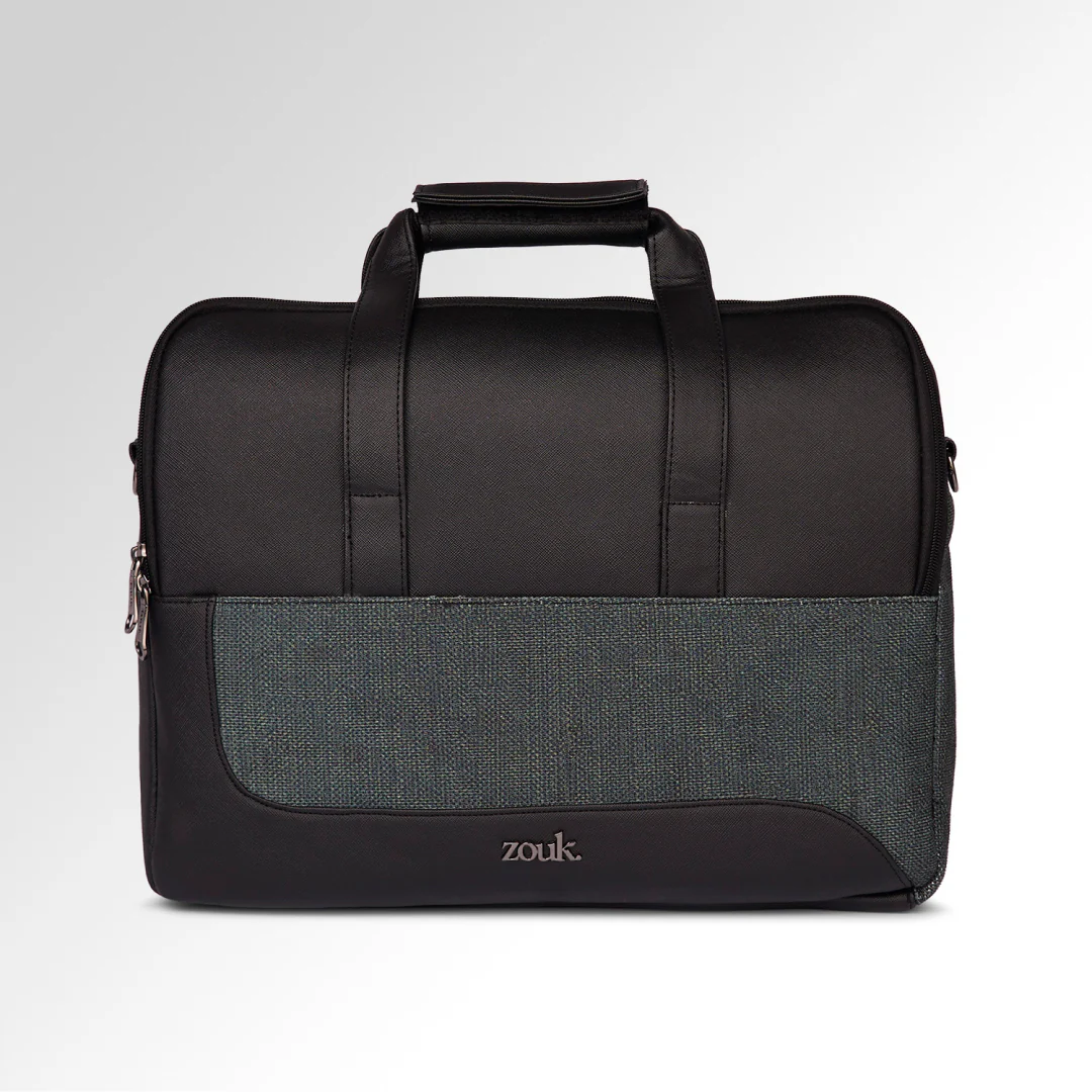 Ajmer Haze Office Laptop Bag (Black) - Image 3