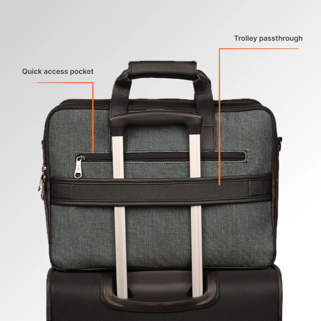 Ajmer Haze Office Laptop Bag (Black) - Image 9