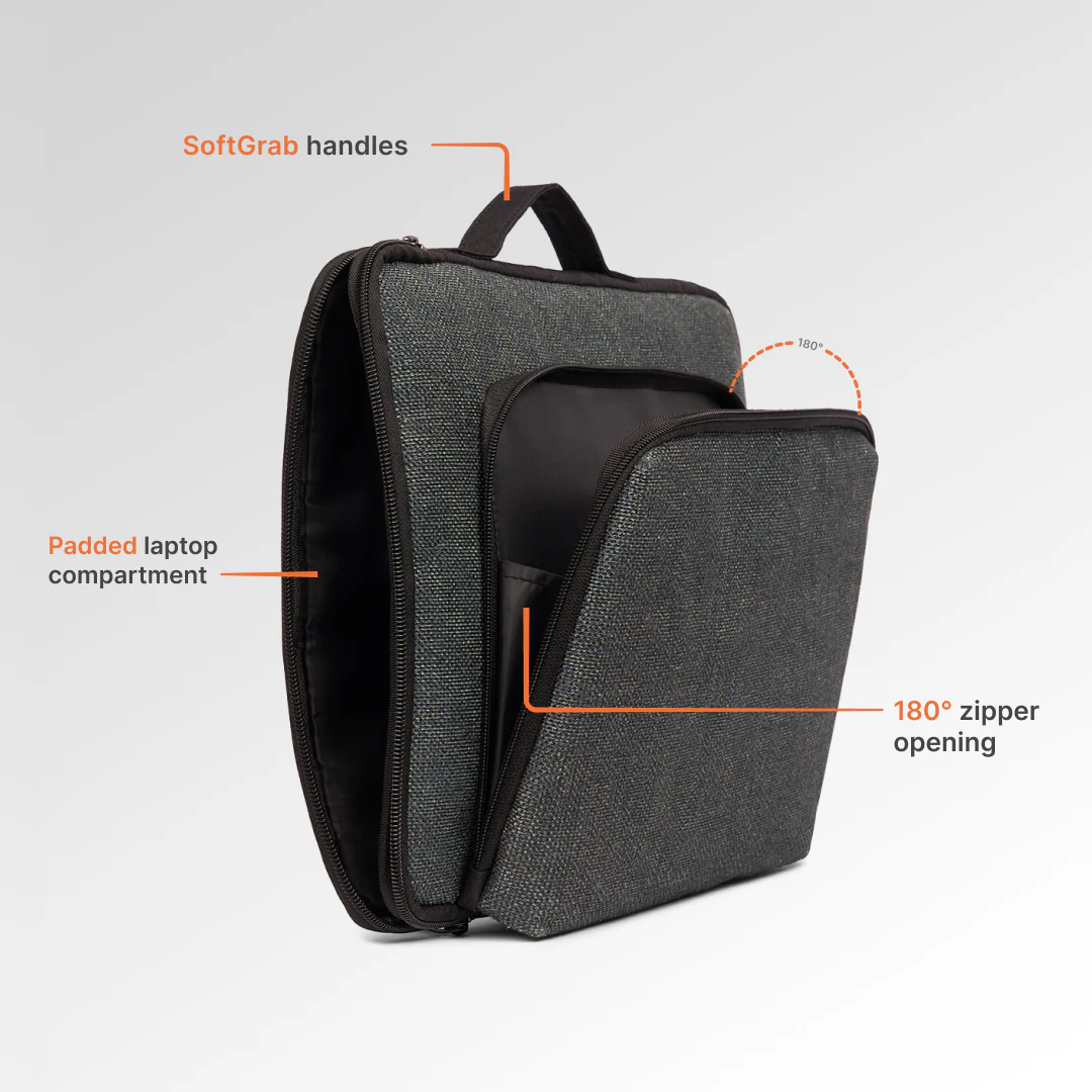 Ajmer Haze Signature Laptop Sleeve - 14inch (Black) - Image 6