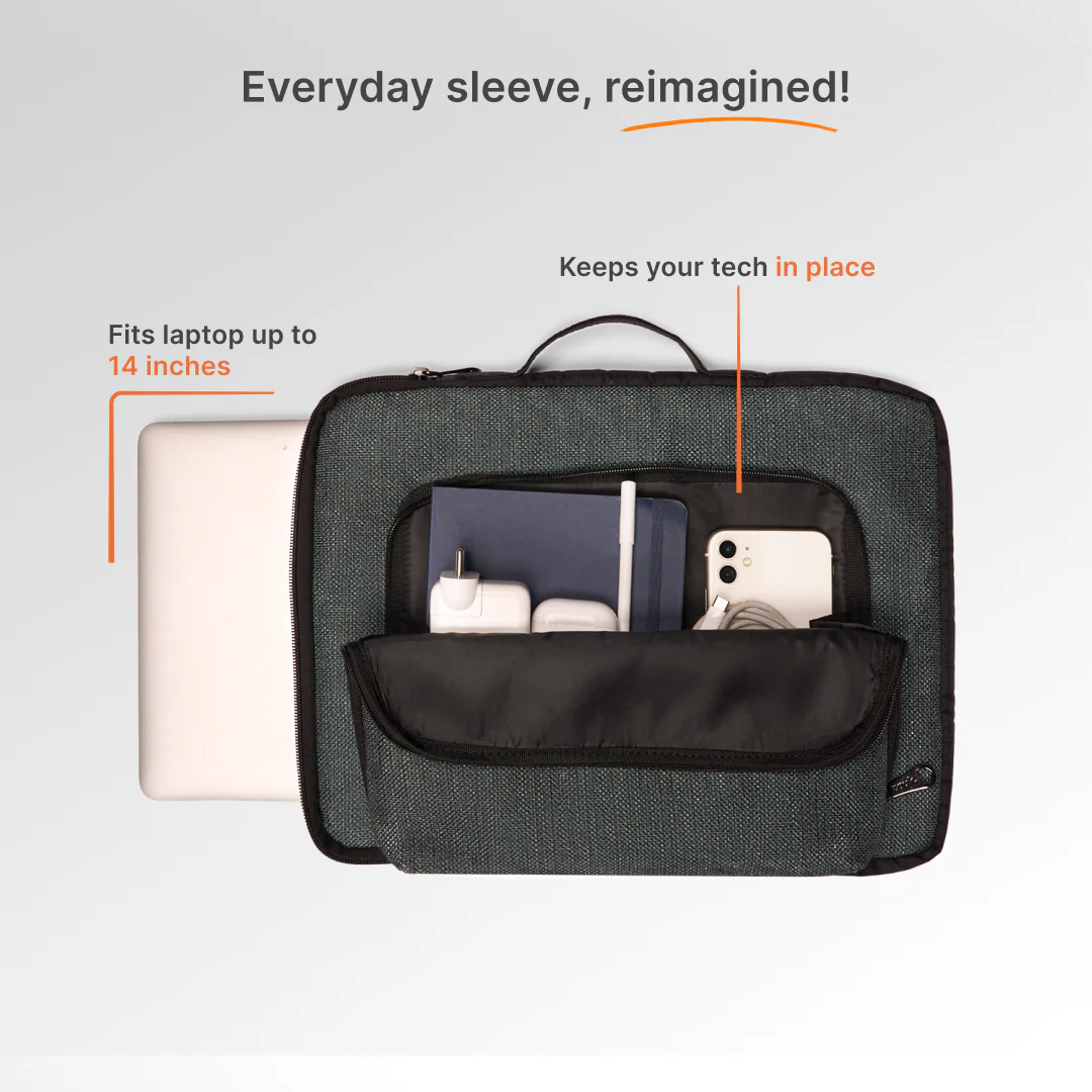 Ajmer Haze Signature Laptop Sleeve - 14inch (Black) - Image 7