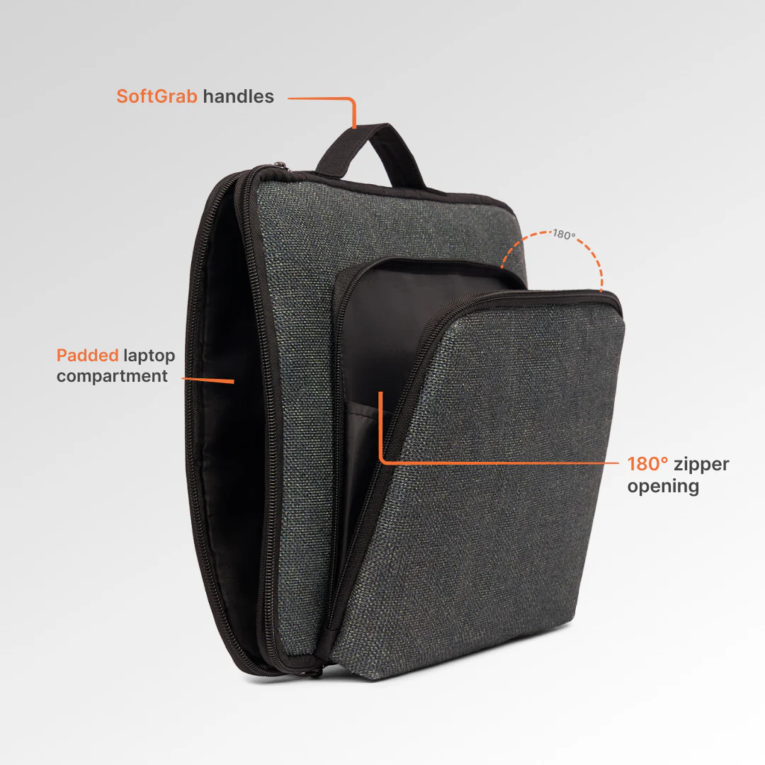 Ajmer Haze Urban Laptop Sleeve - 15.6inch (Black) - Image 6