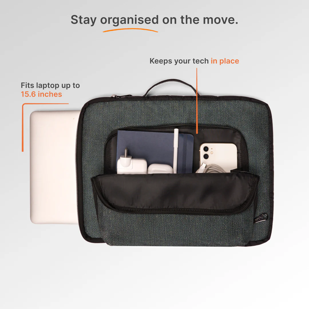 Ajmer Haze Urban Laptop Sleeve - 15.6inch (Black) - Image 7