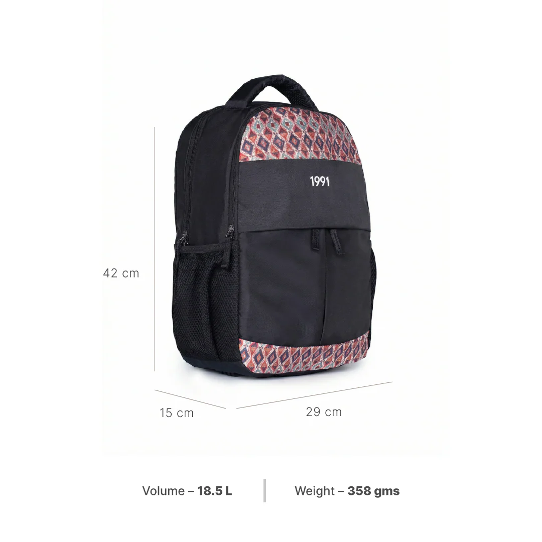 Ajrakh Kami Classic Backpack - 1991 by Zouk - Image 3