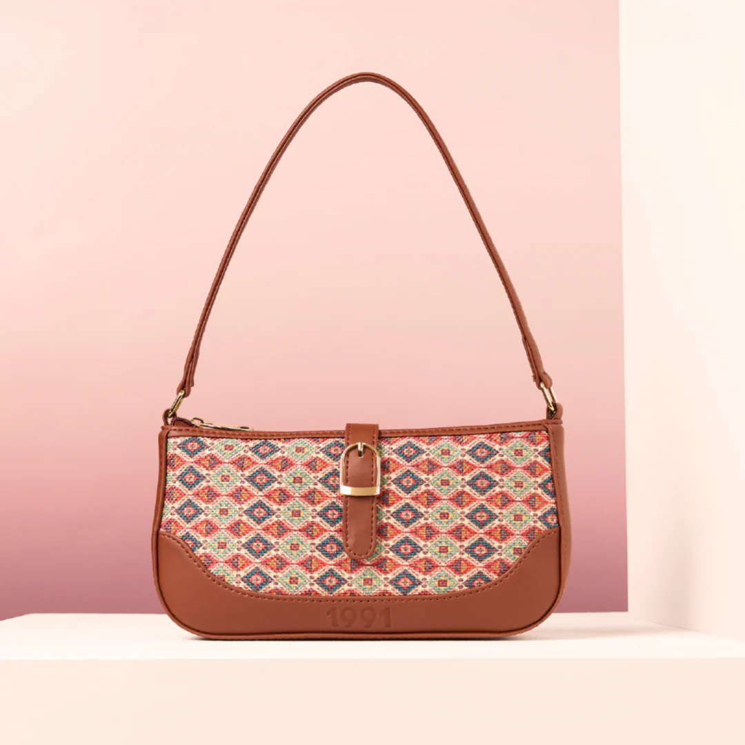 Ajrakh Kami Classic Sling Bag - 1991 by Zouk - Image 2