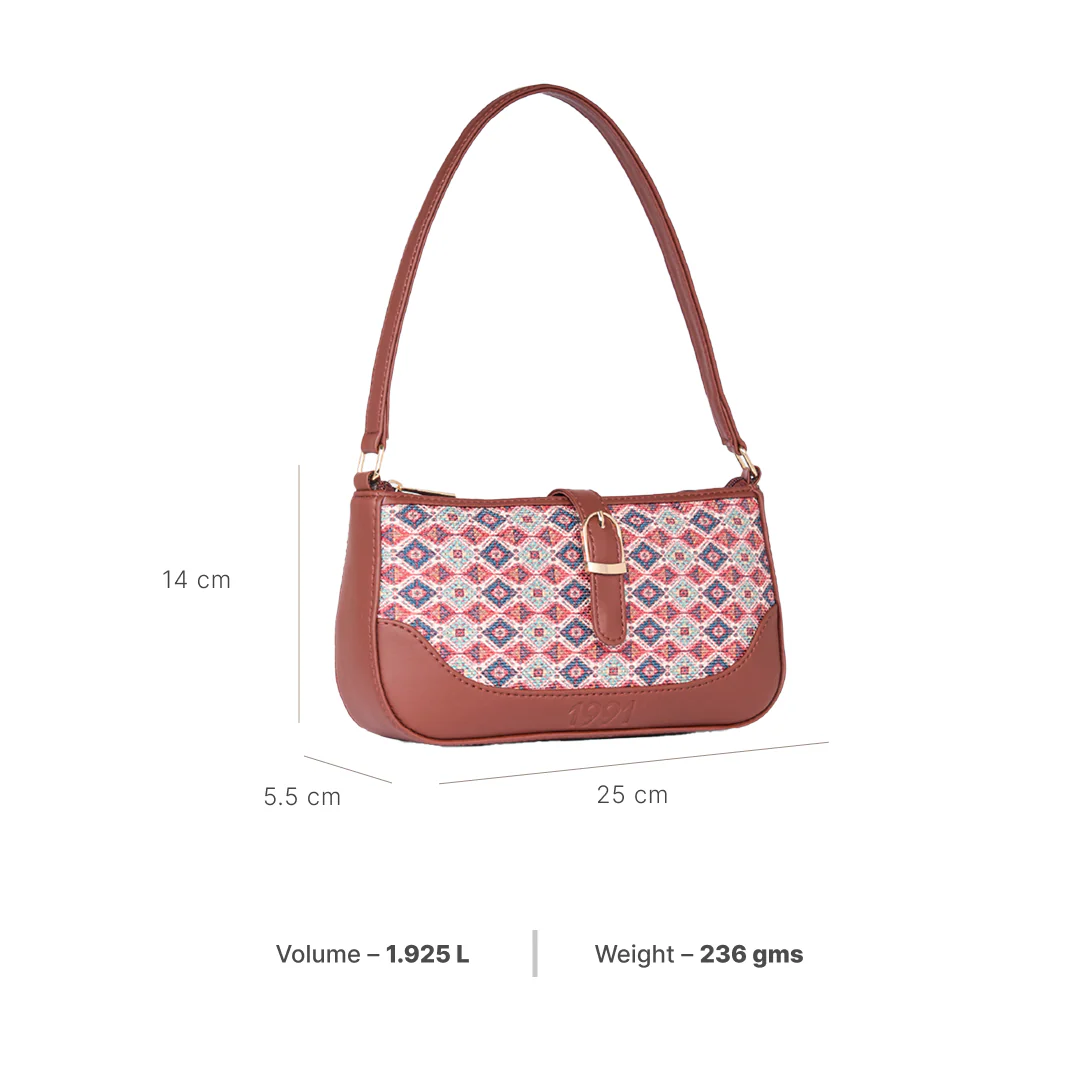Ajrakh Kami Classic Sling Bag - 1991 by Zouk - Image 4