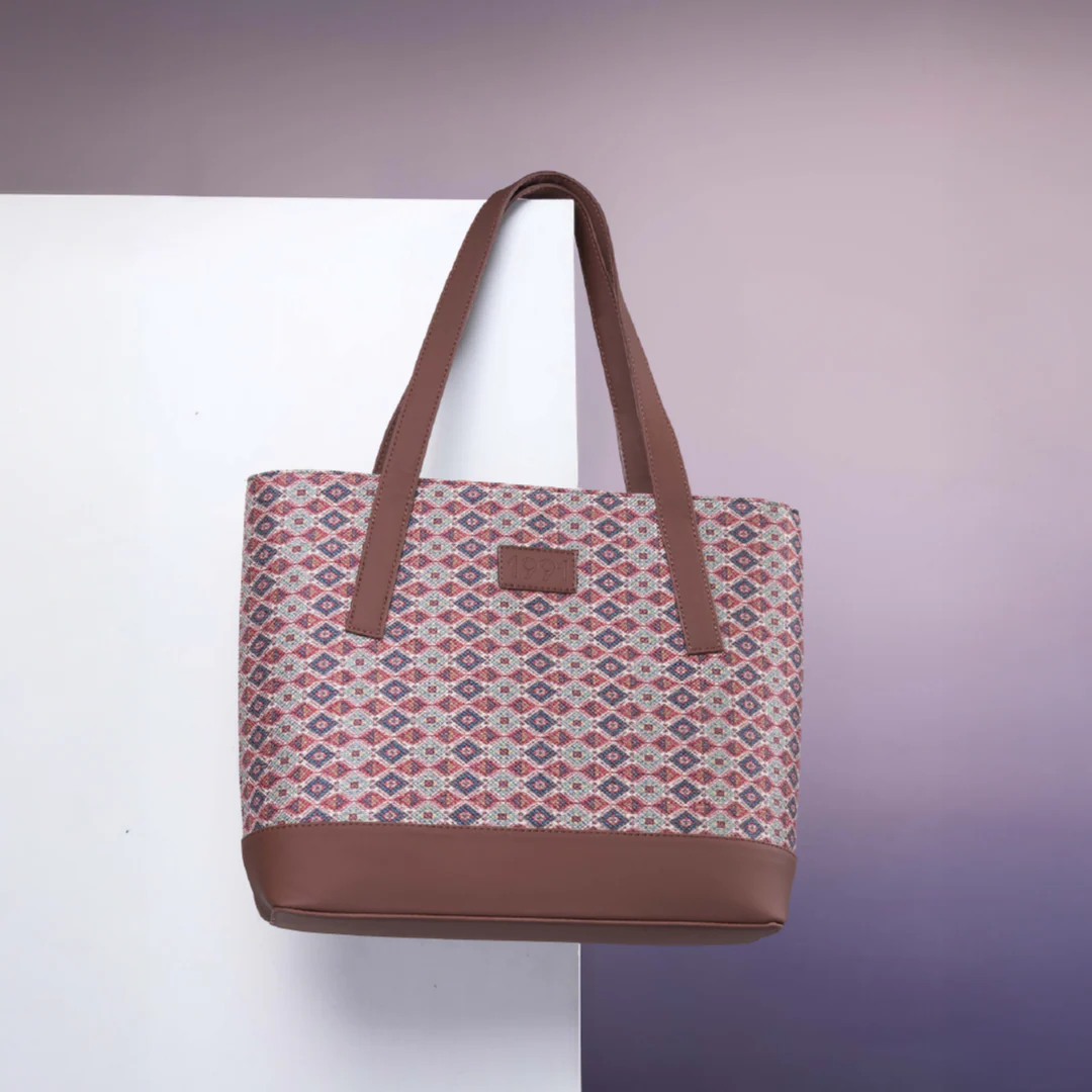Ajrakh Kami Classic Tote Bag - 1991 by Zouk - Image 2