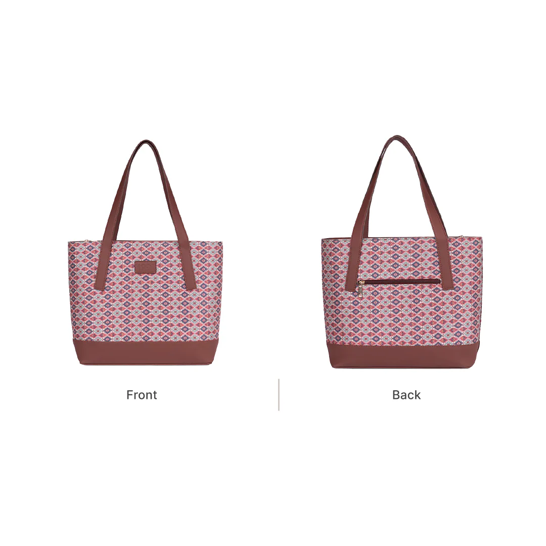 Ajrakh Kami Classic Tote Bag - 1991 by Zouk - Image 3