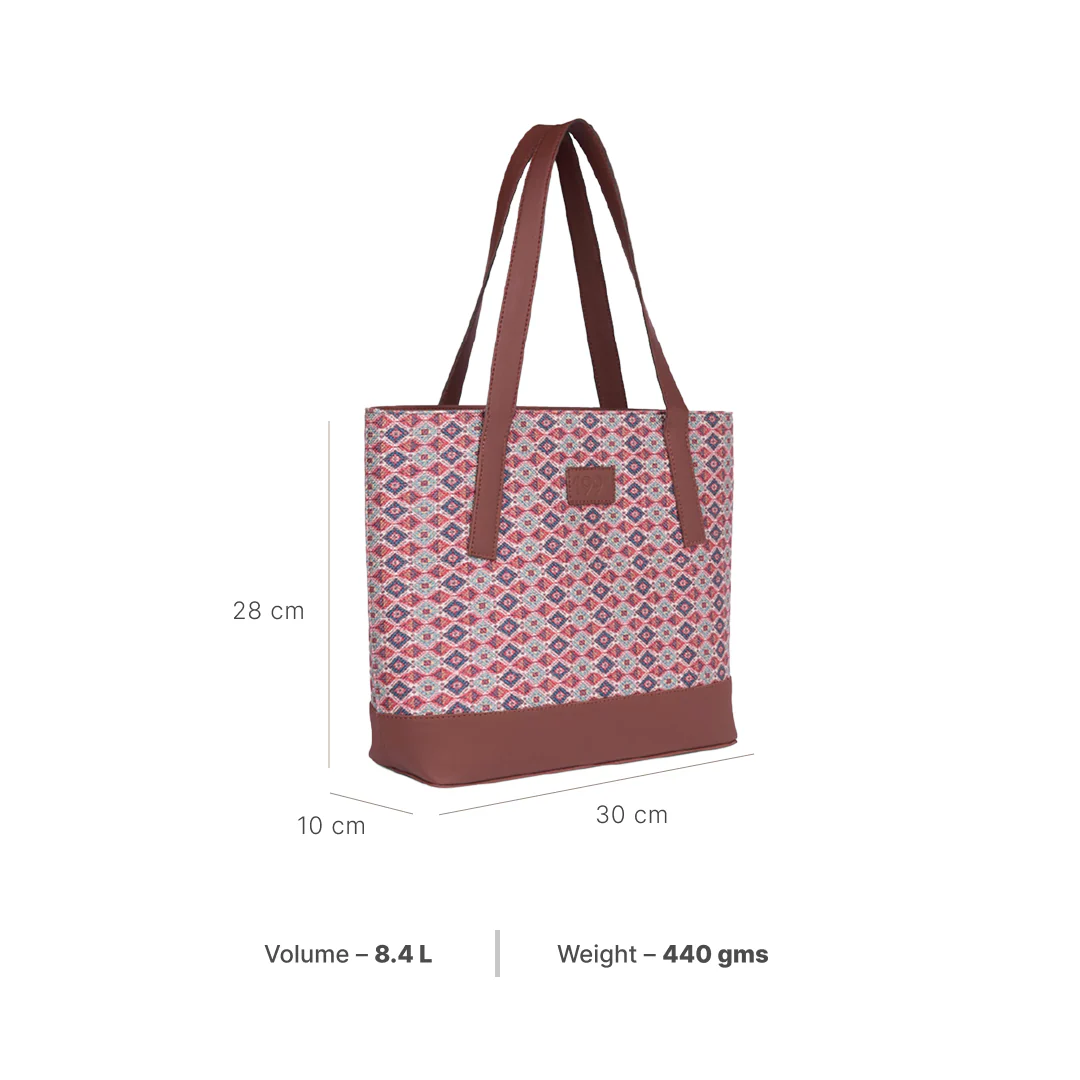 Ajrakh Kami Classic Tote Bag - 1991 by Zouk - Image 4
