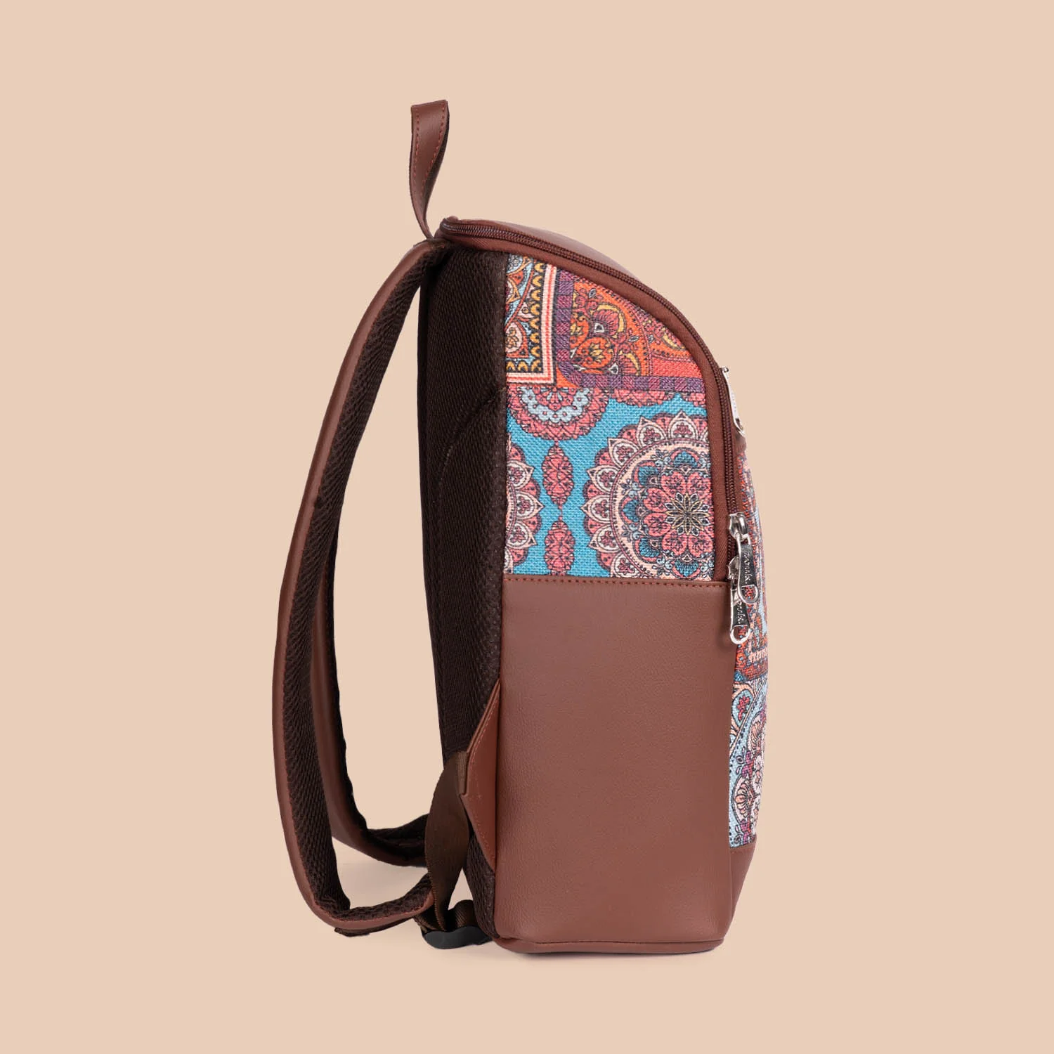 Amalia Backpack (Large) - Multicolor Mandala Print - Image 7