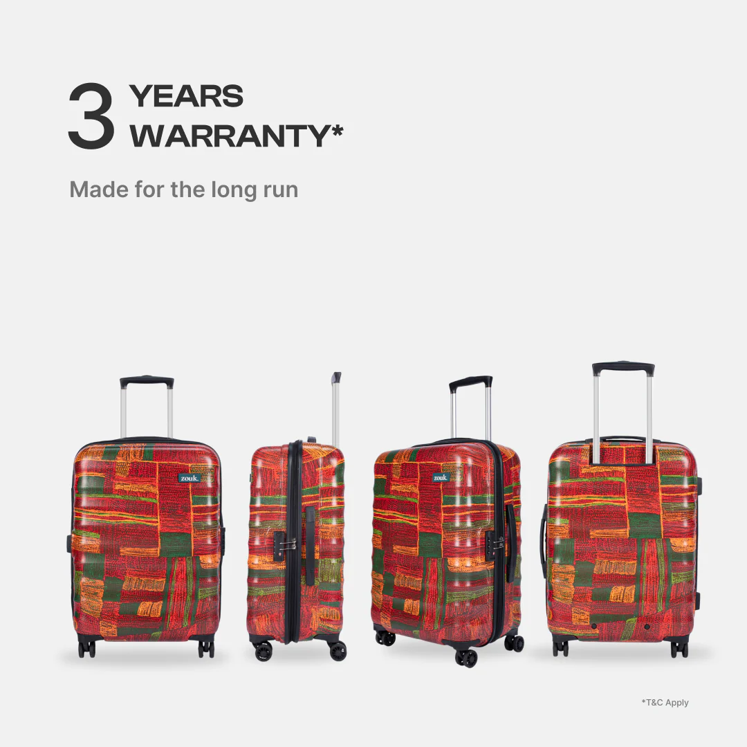 Amorah Trolley Bag Indus Lattice Red - Image 4
