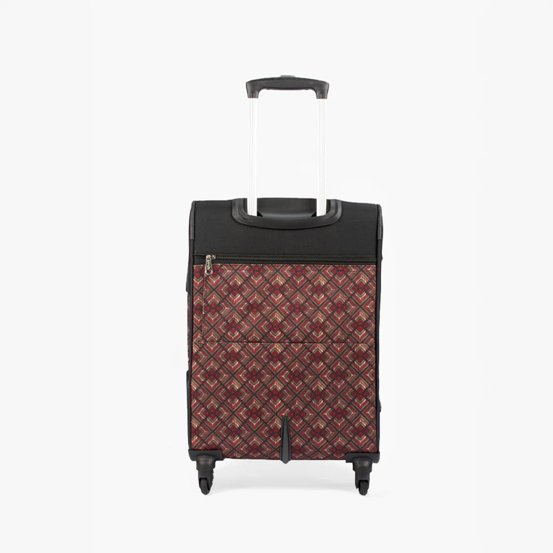 Amritsar Phulkari Saira Trolley Bag - (Black) - Image 3