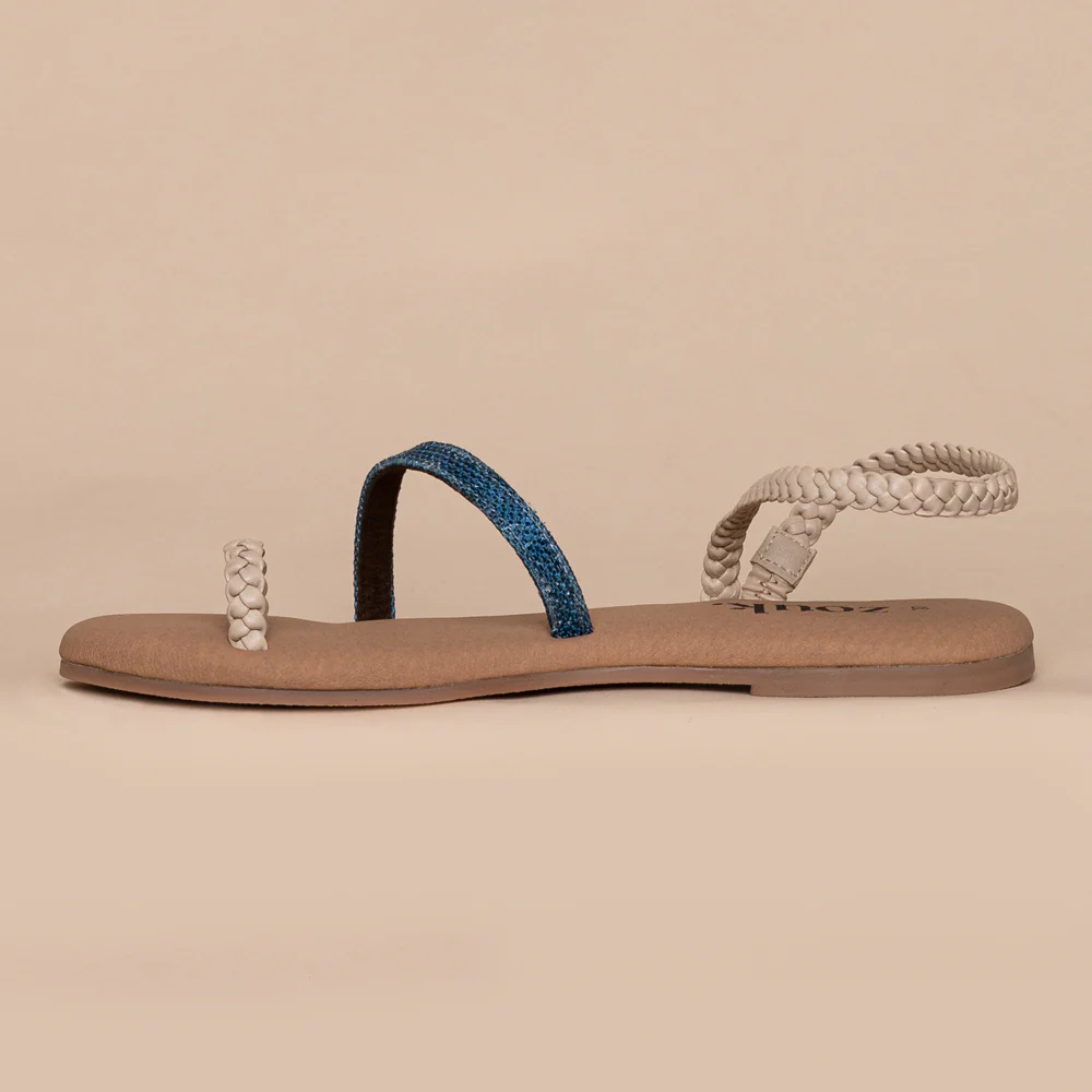 Andaman Marine Cream Braided Sandal - Image 8
