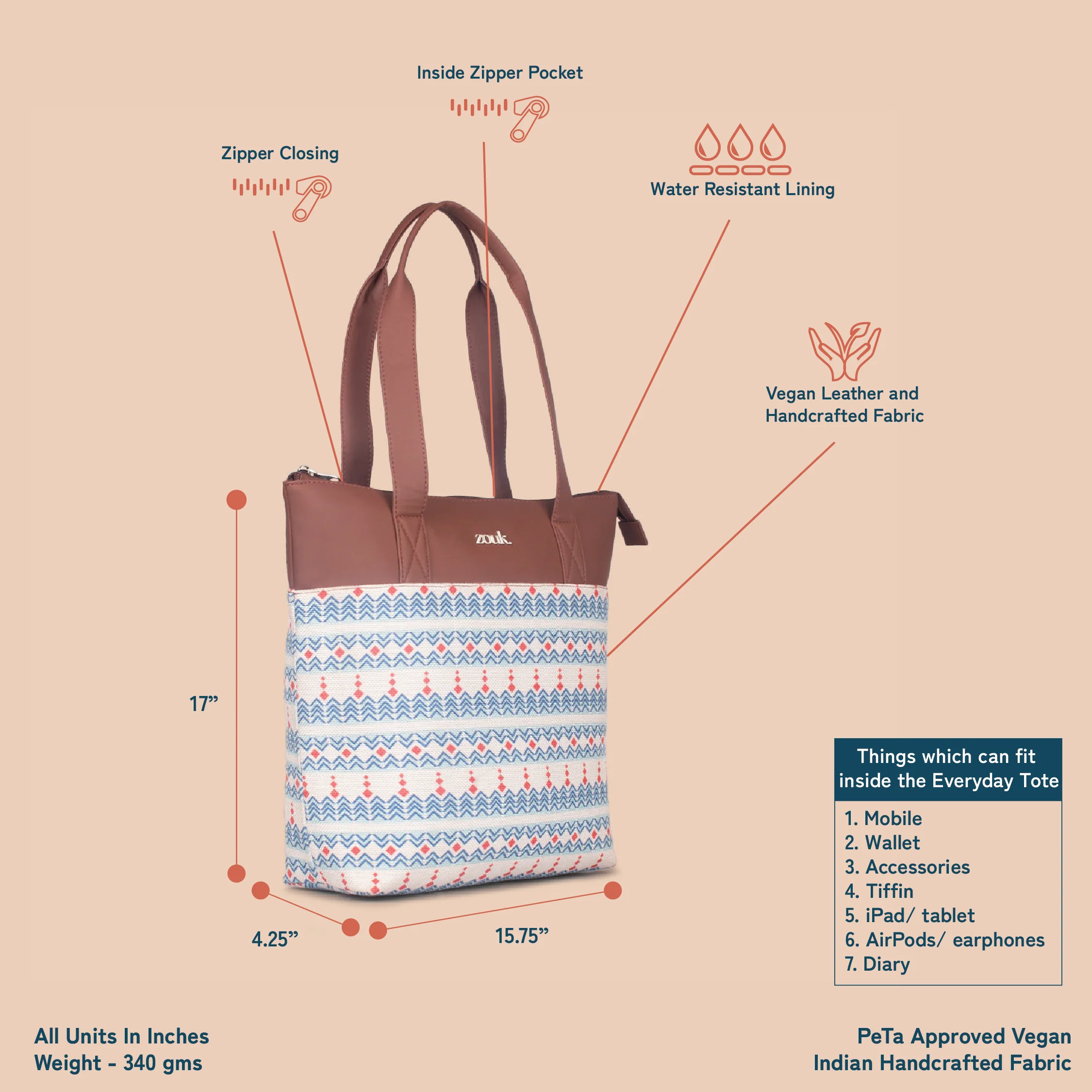 Andaman Weave Everyday Tote Bag - Image 5