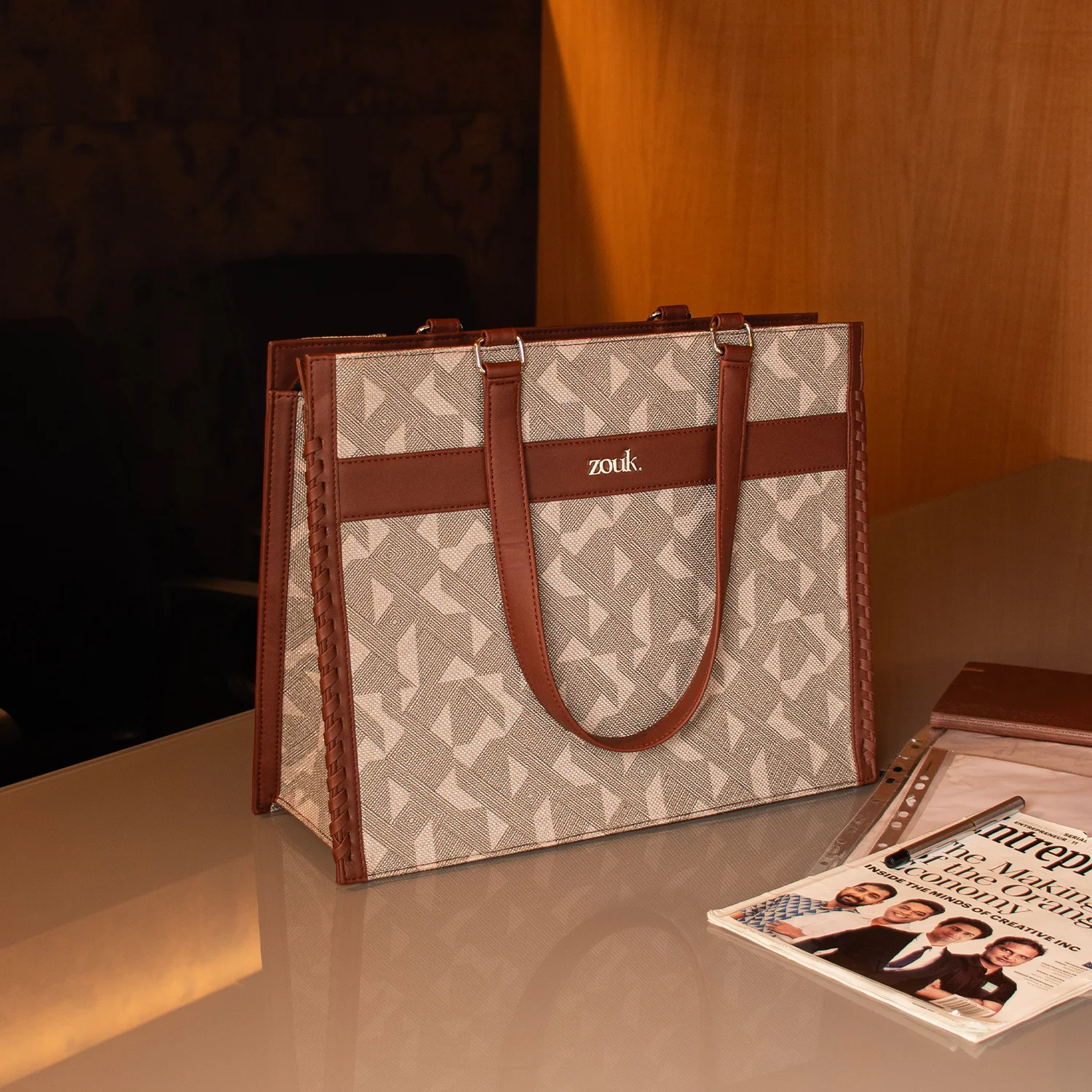Aravalli Abstract Boardroom Office Bag - Image 2