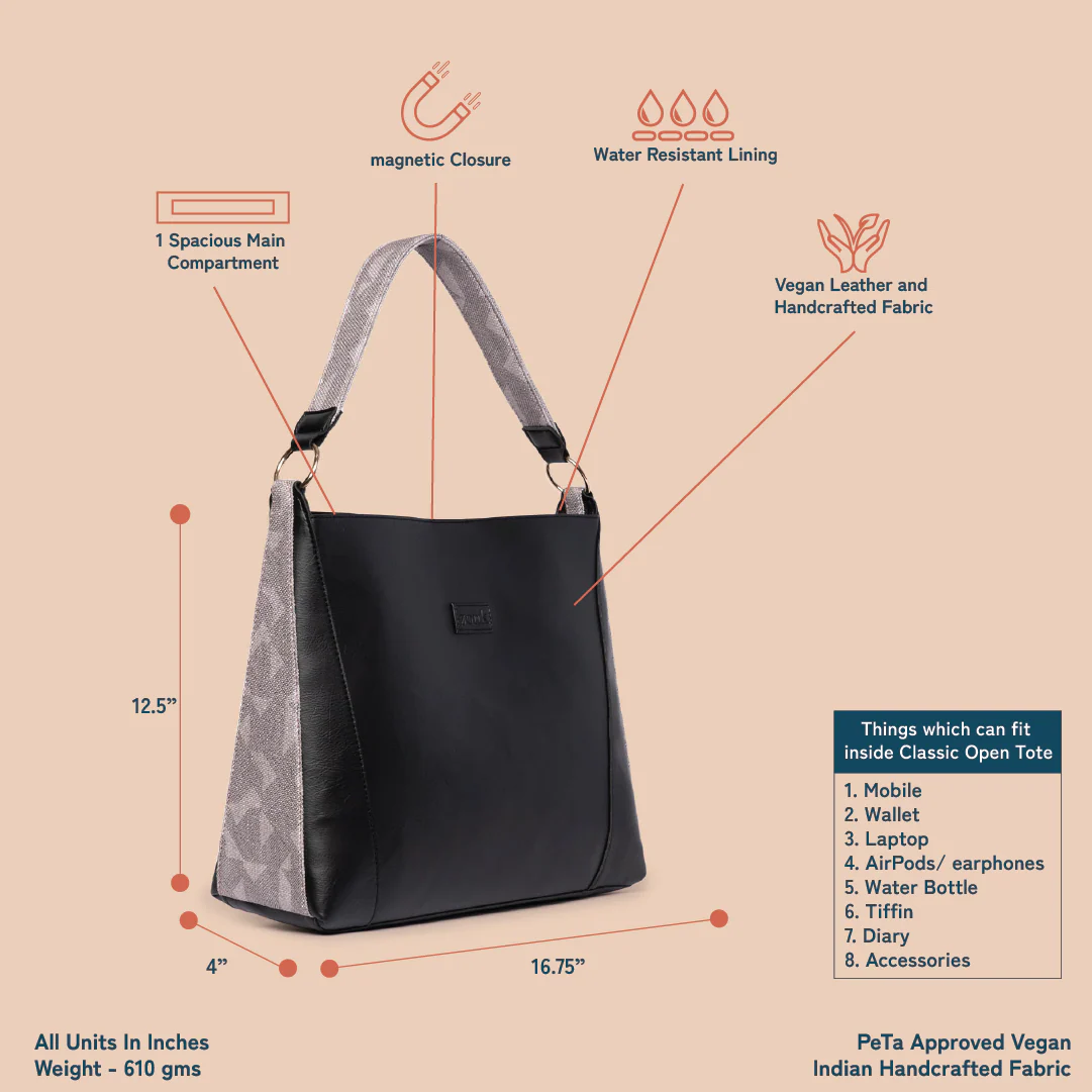 Aravalli Abstract Classic Open Tote - Image 4
