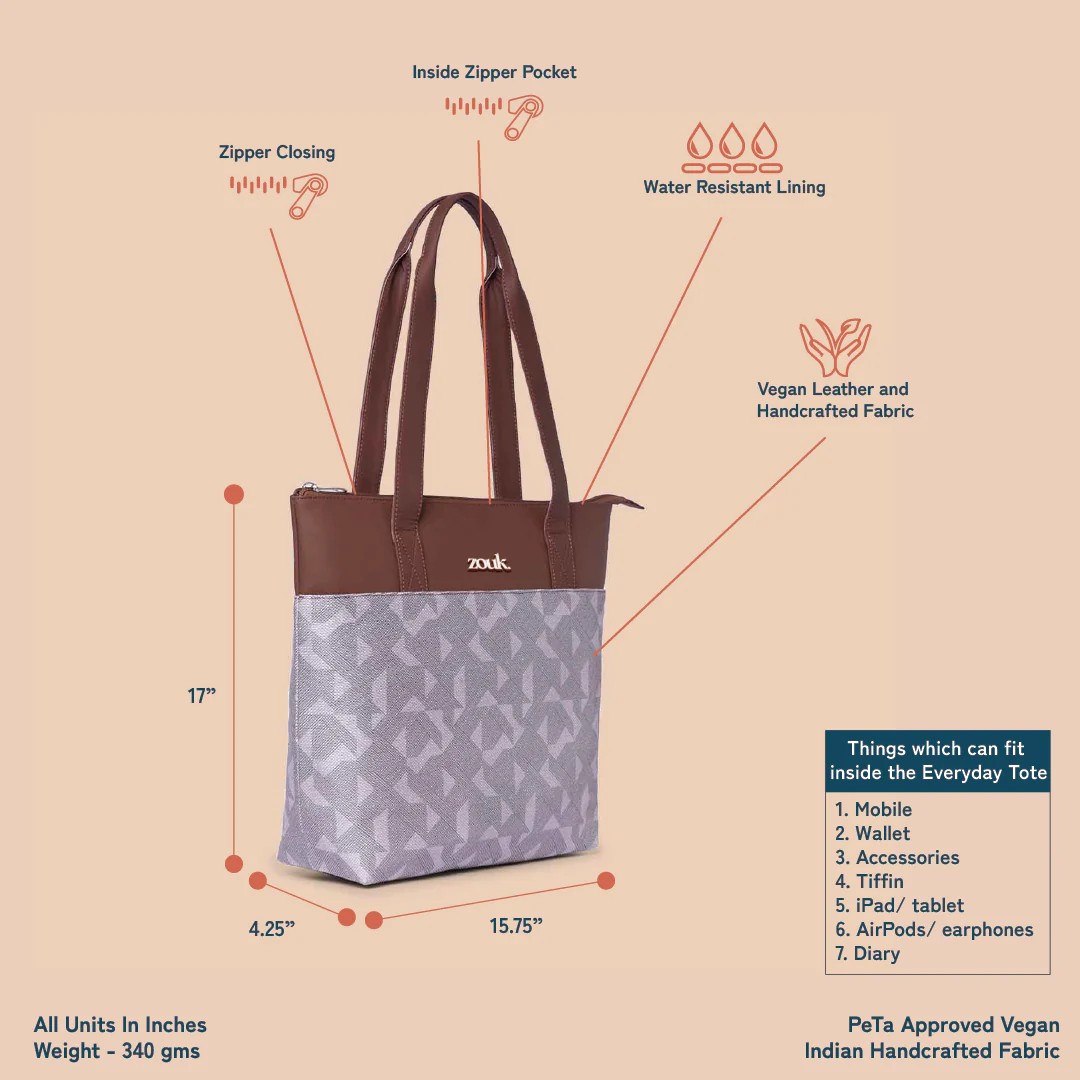 Aravalli Abstract Everyday Tote Bag - Image 4