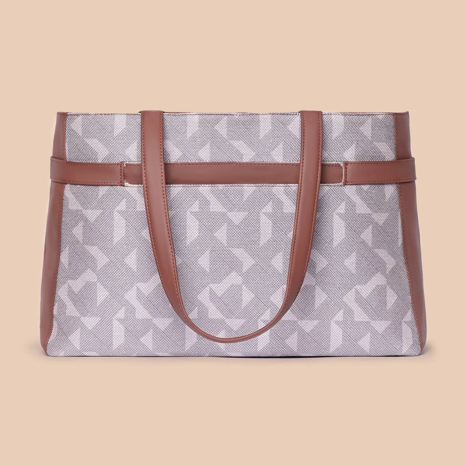 Aravalli Abstract & Ikat Wave - Statement Office Bag & U-Shaped Sling Bag Combo - Image 3