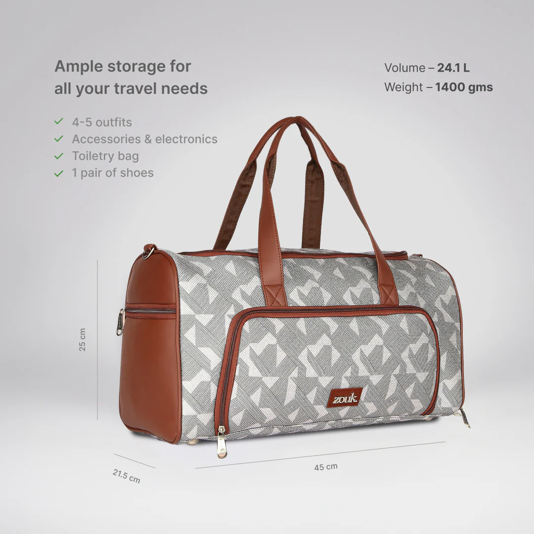Aravalli Abstract Weekender Duffle Bag - Image 2