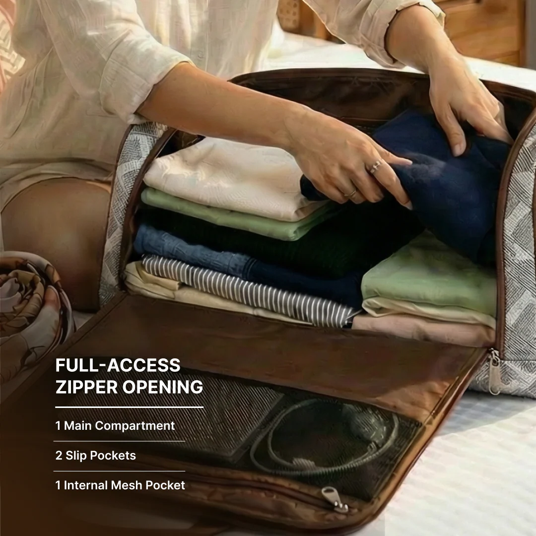 Aravalli Abstract Weekender Duffle Bag - Image 3