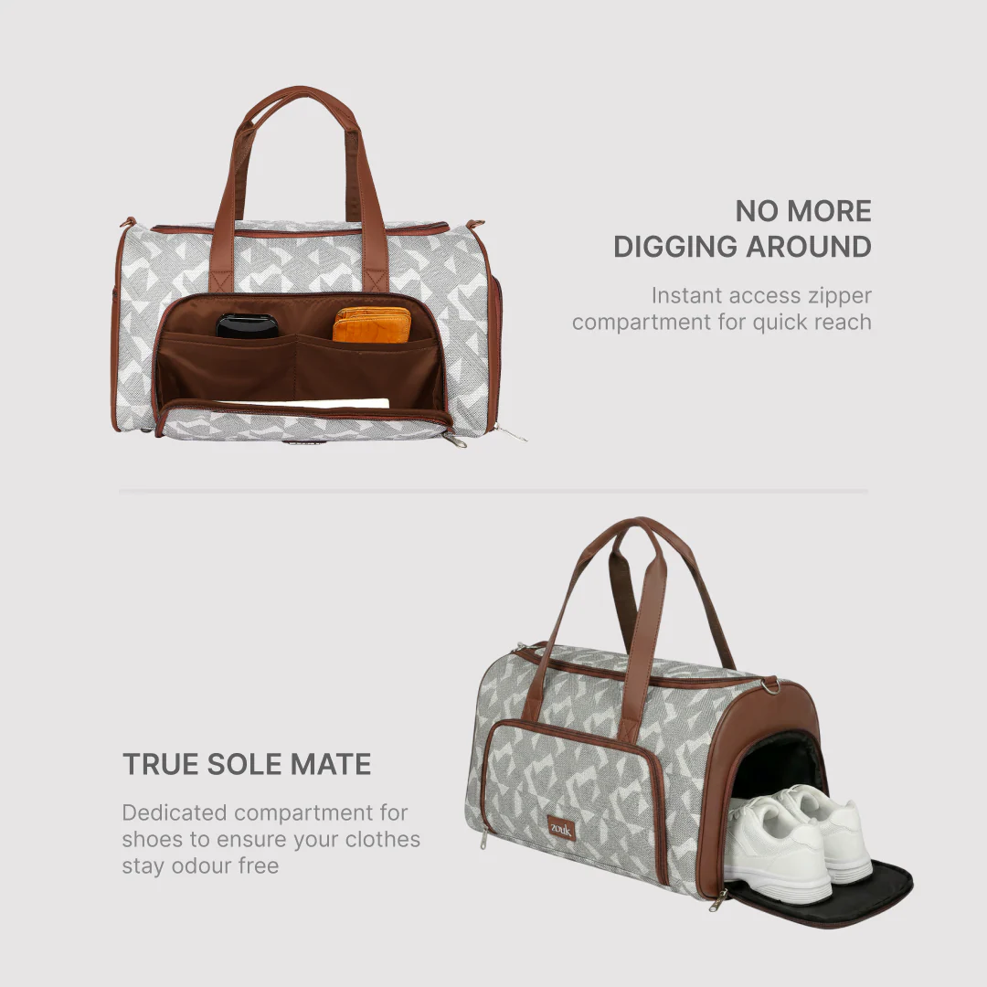 Aravalli Abstract Weekender Duffle Bag - Image 4