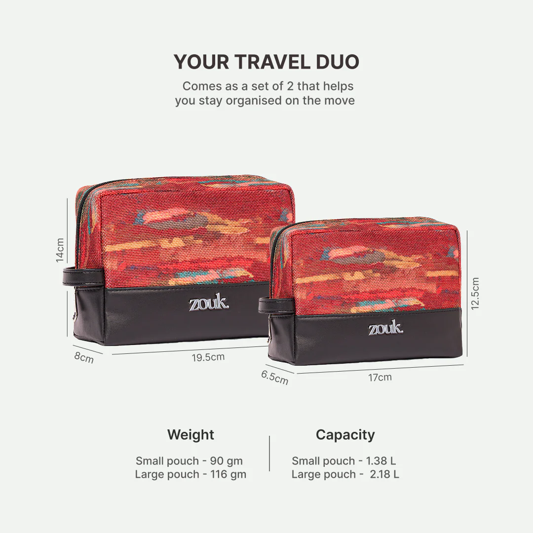 Arcane Patina Raha Travel Pouch (Small+Medium) Combo - Image 3